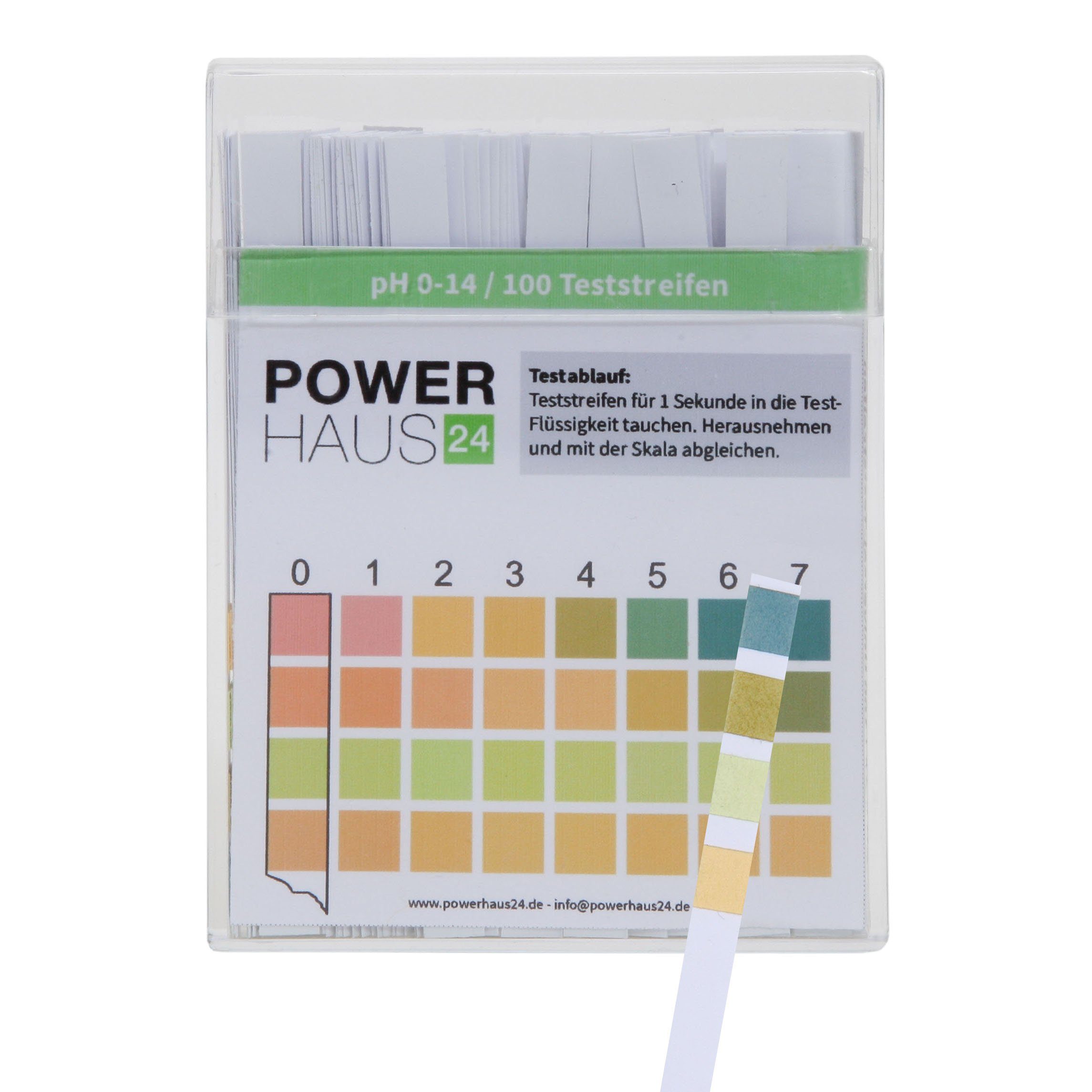 Keksdose POWERHAUS24 Wasser pH Teststreifen, Messbereich, Metal