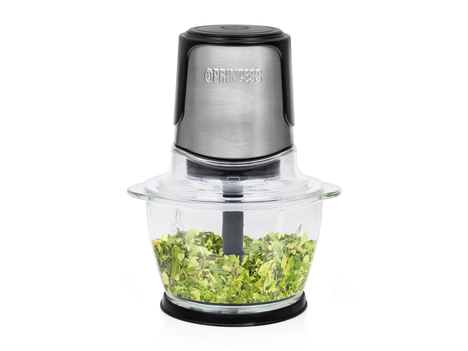 PRINCESS Zerkleinerer, 300 W, Elektrischer Food Chop-per Mehrzweck Zwiebel Gemüse-Schneider Mixer