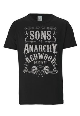 LOGOSHIRT T-Shirt Sons Of Anarchy - Redwood Original mit lizenziertem Print