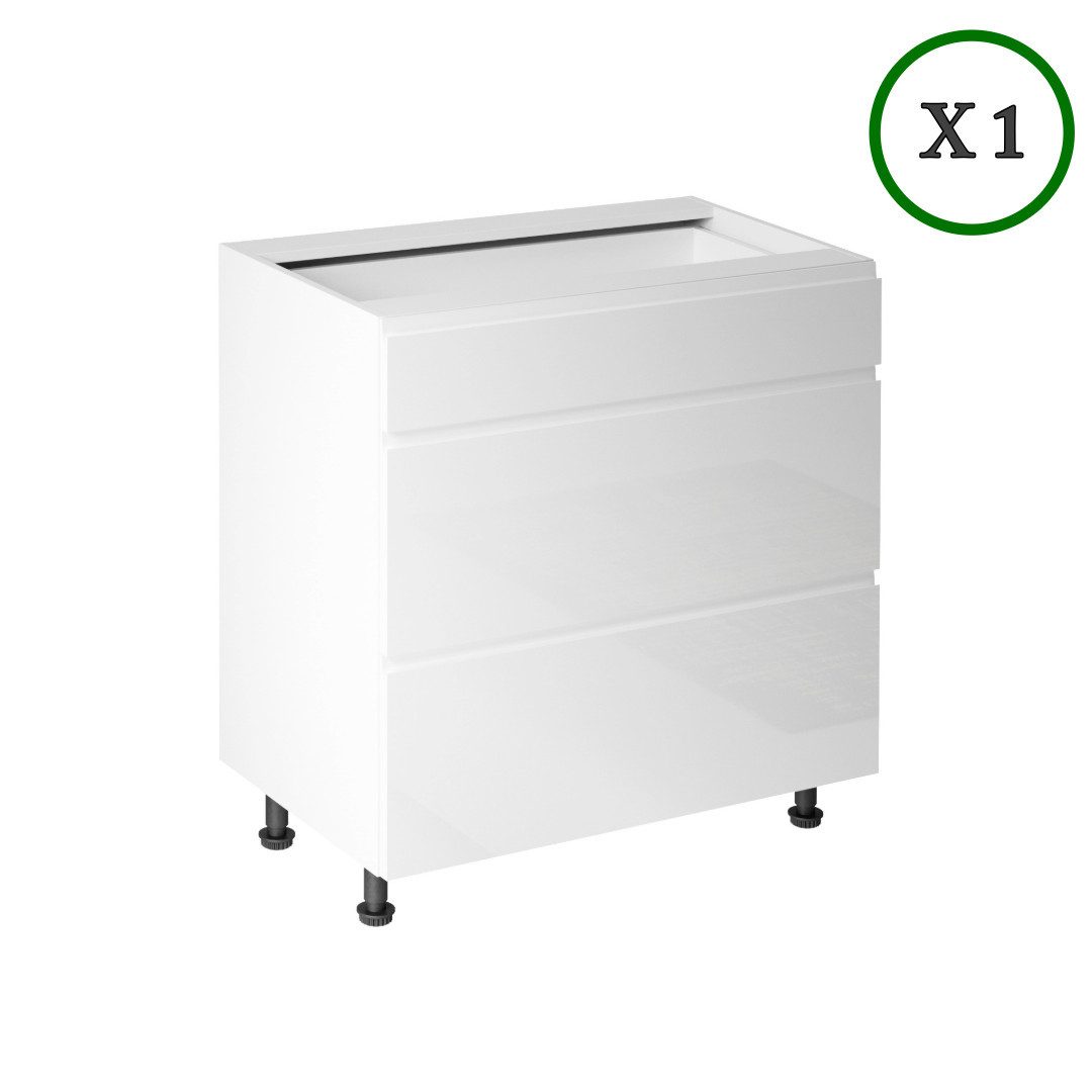 ROYAL24_MARKT Küchenzeile K40-G340 - Velmora - Modernes Design mit außergewöhnlichem Komfort, (Komplett Set), Top Qualität - Modernes Design - Feinste Materialien.