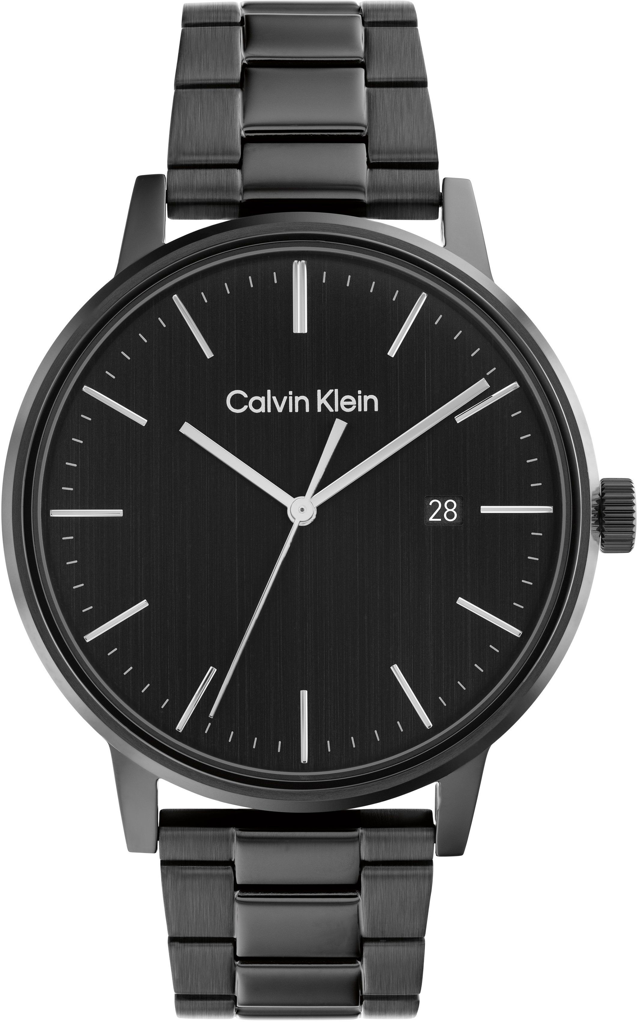 Calvin Klein Quarzuhr Linked, 25200057, Armbanduhr, Herrenuhr, Datum, Mineralglas, IP-Beschichtung