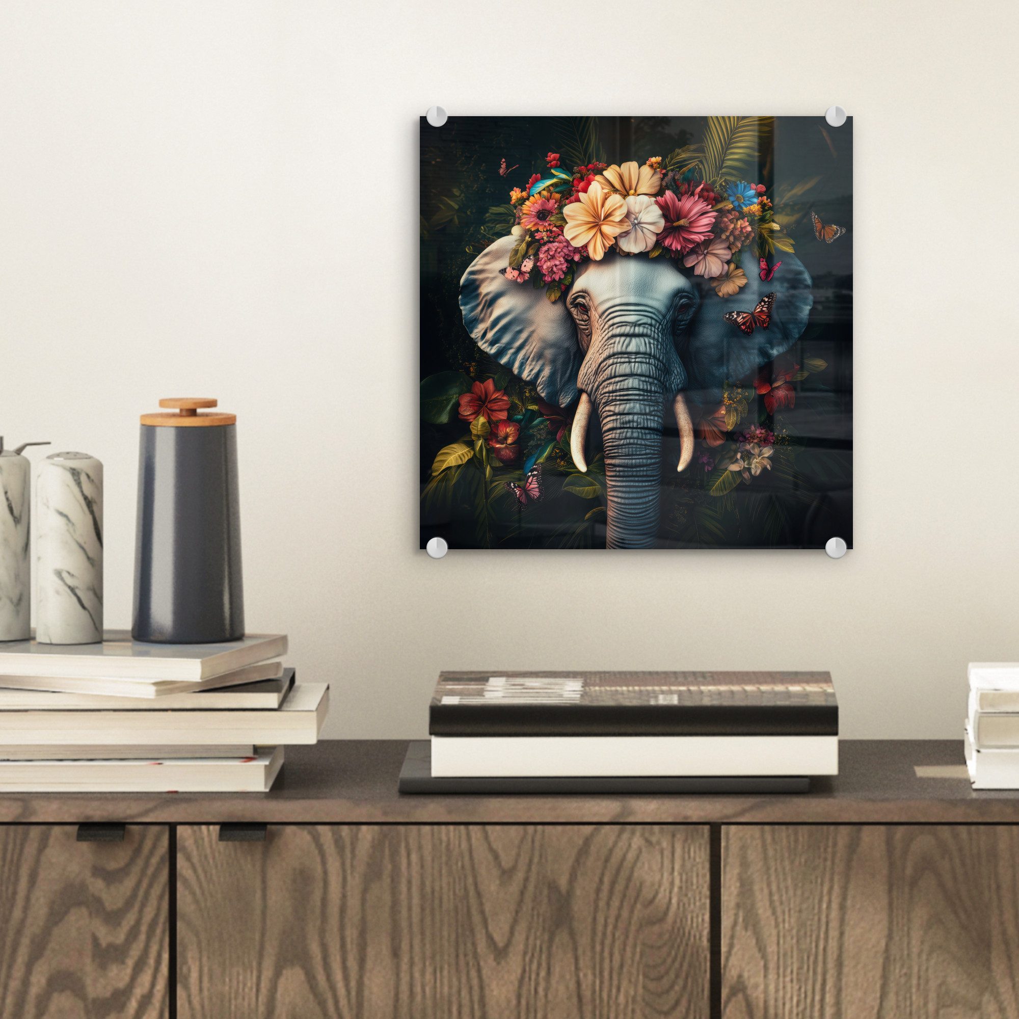 MuchoWow Acrylglasbild Elefant - Tiere - günstig online kaufen