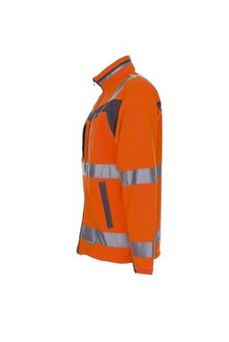 Planam Arbeitshose Softshelljacke Warnschutz orange/schiefer Gr. S (1-tlg)