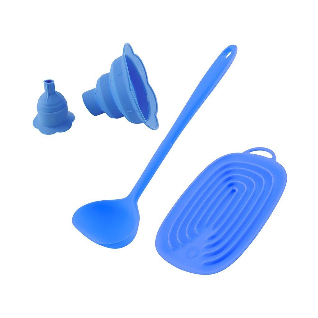 Kochblume Küchenorganizer-Set Marmelade, (Spar-Set, 3-tlg) hellblau