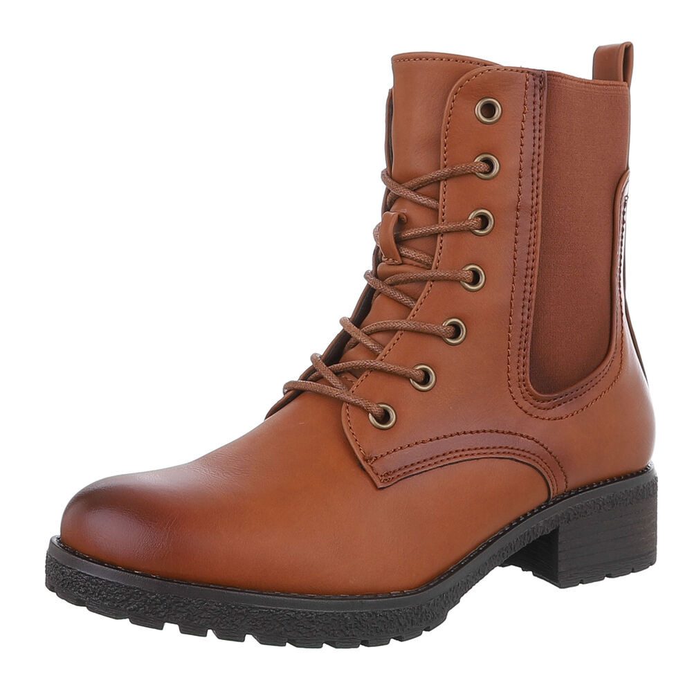 Ital-Design Damen Schnürschuhe Freizeit Stiefelette (87740307) Blockabsatz günstig online kaufen