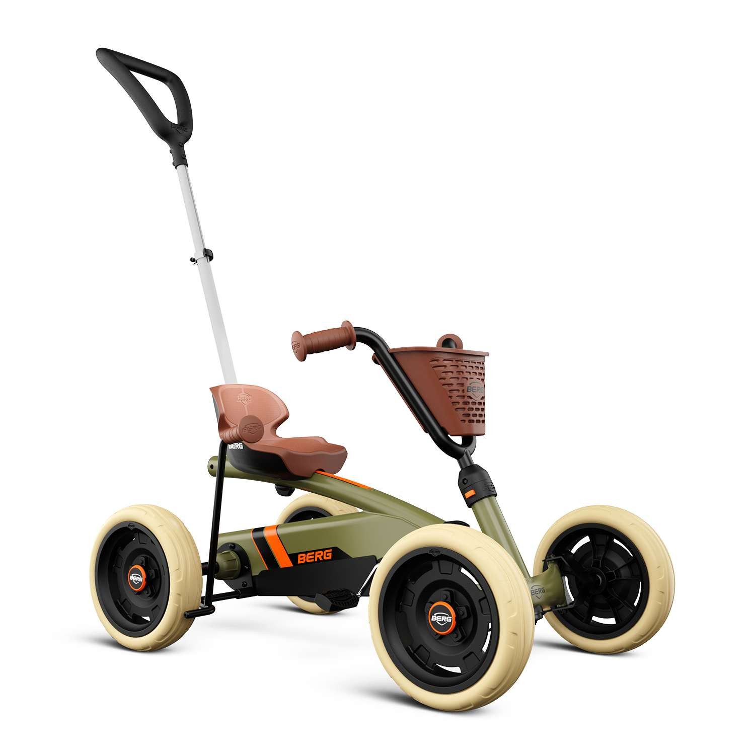 Berg Go-Kart BERG Gokart Buzzy Retro 2-in-1 inkl. Schubstange