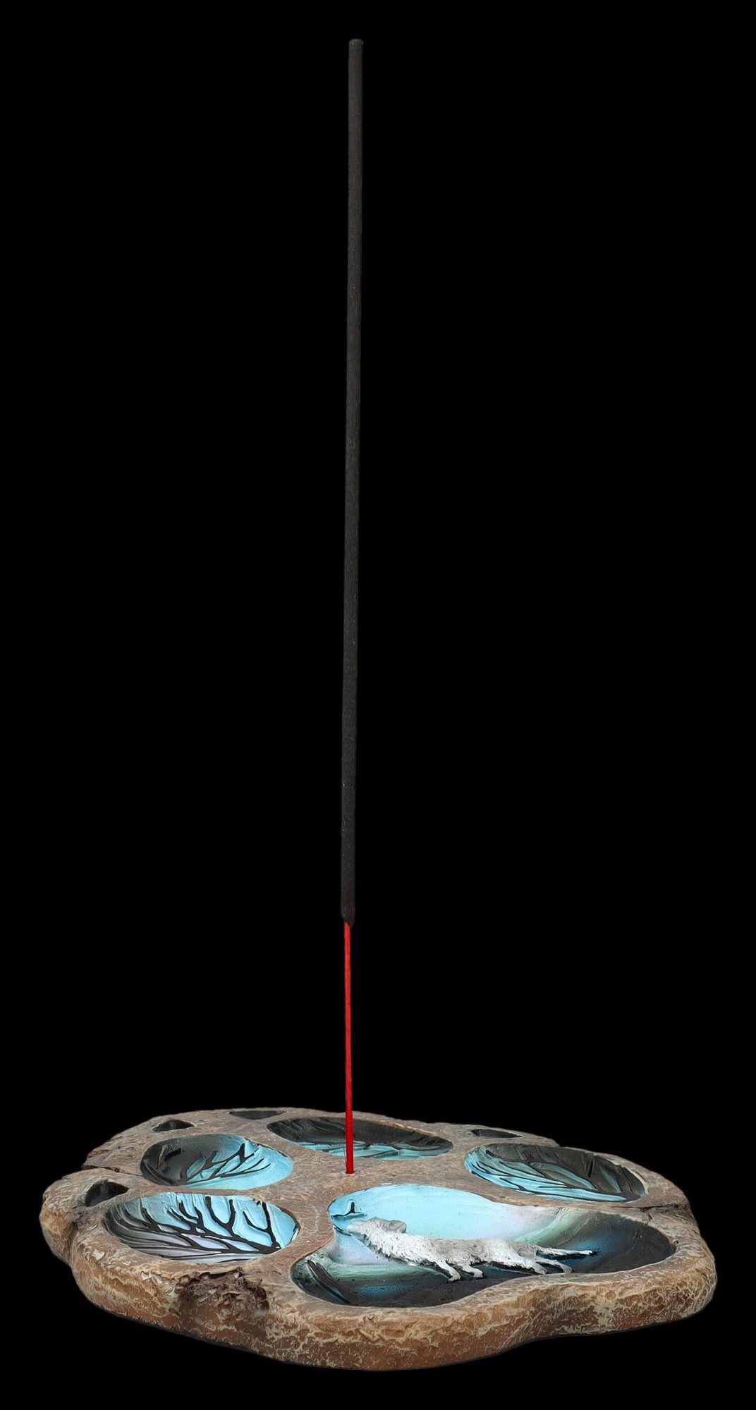 Figuren Shop GmbH Räucherstäbchen-Halter Räucherstäbchenhalter - Wolf Pfote günstig online kaufen