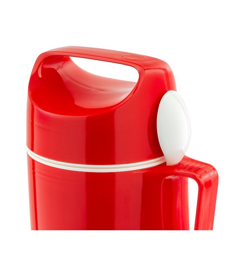ROTPUNKT Thermobehälter 0,85 ml I I bruchsicher (crazy langanhaltender Speisegefäß Glaseinsatz, red), hochwertiger hochwertig, Geschmack