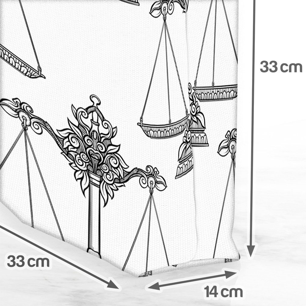 VOID Henkeltasche (1-tlg), weigher Horoskop Waage Hellsehen Sterne Sternzeichen Libra Zukunft wa