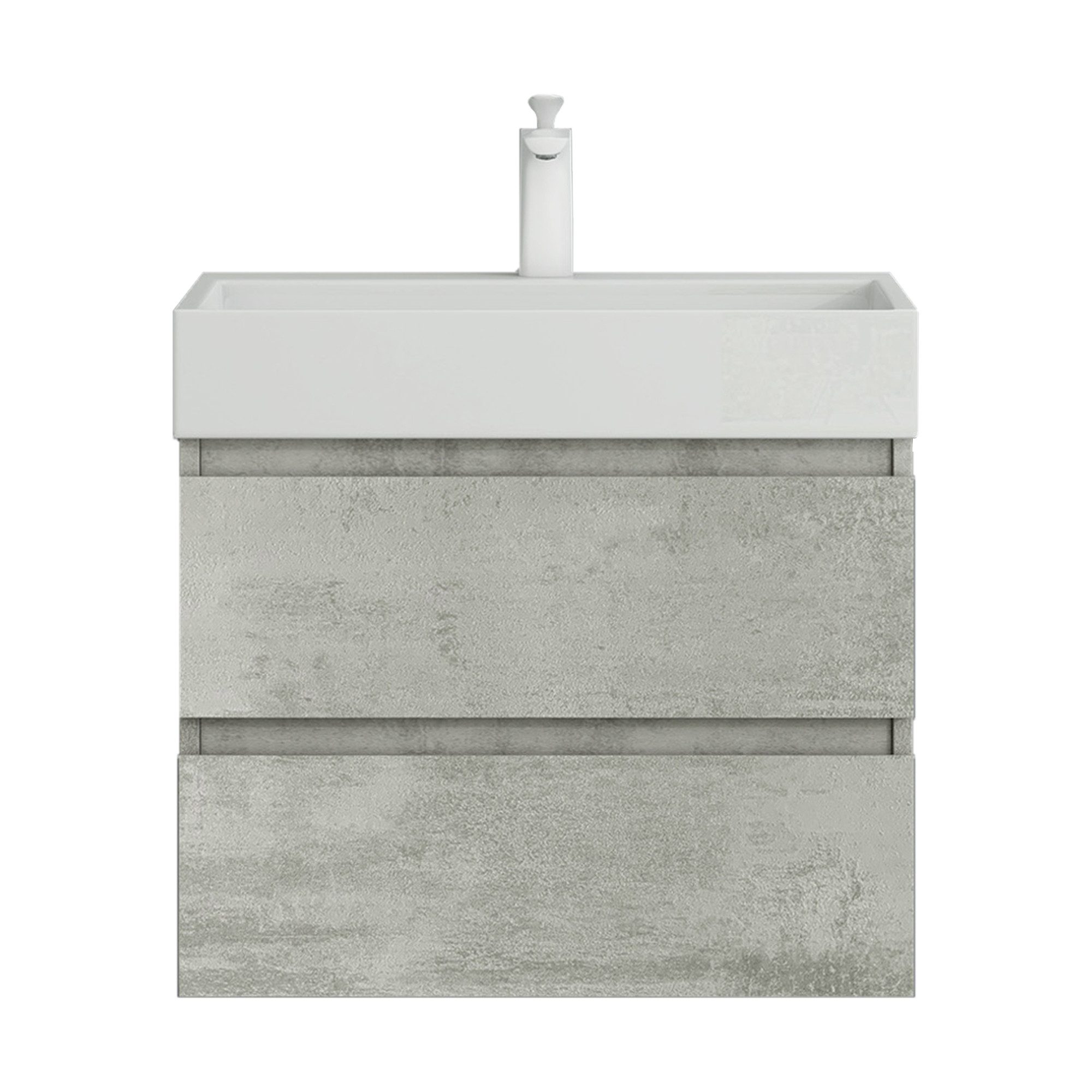 Mai & Mai Badmöbel-Set Waschbeckenunterschrank mit 2-Schubladen inkl. Waschbecken Verona