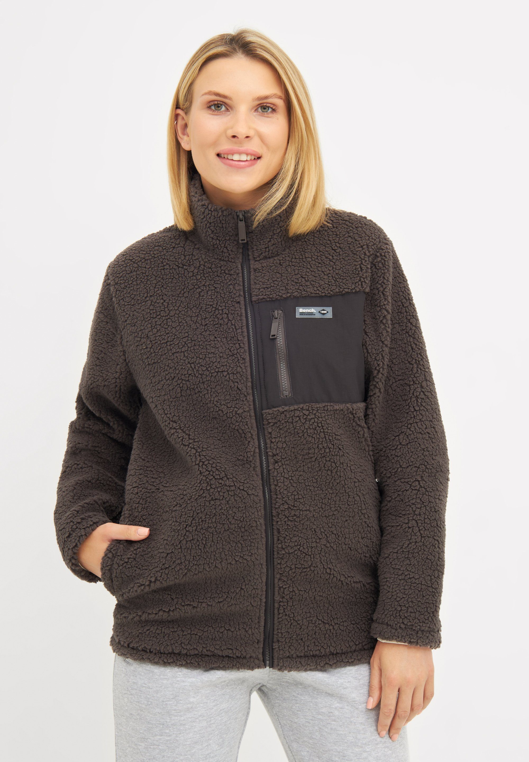 Bench. Fleecejacke HENSLEY Teddyjacke in kuschelig günstig online kaufen