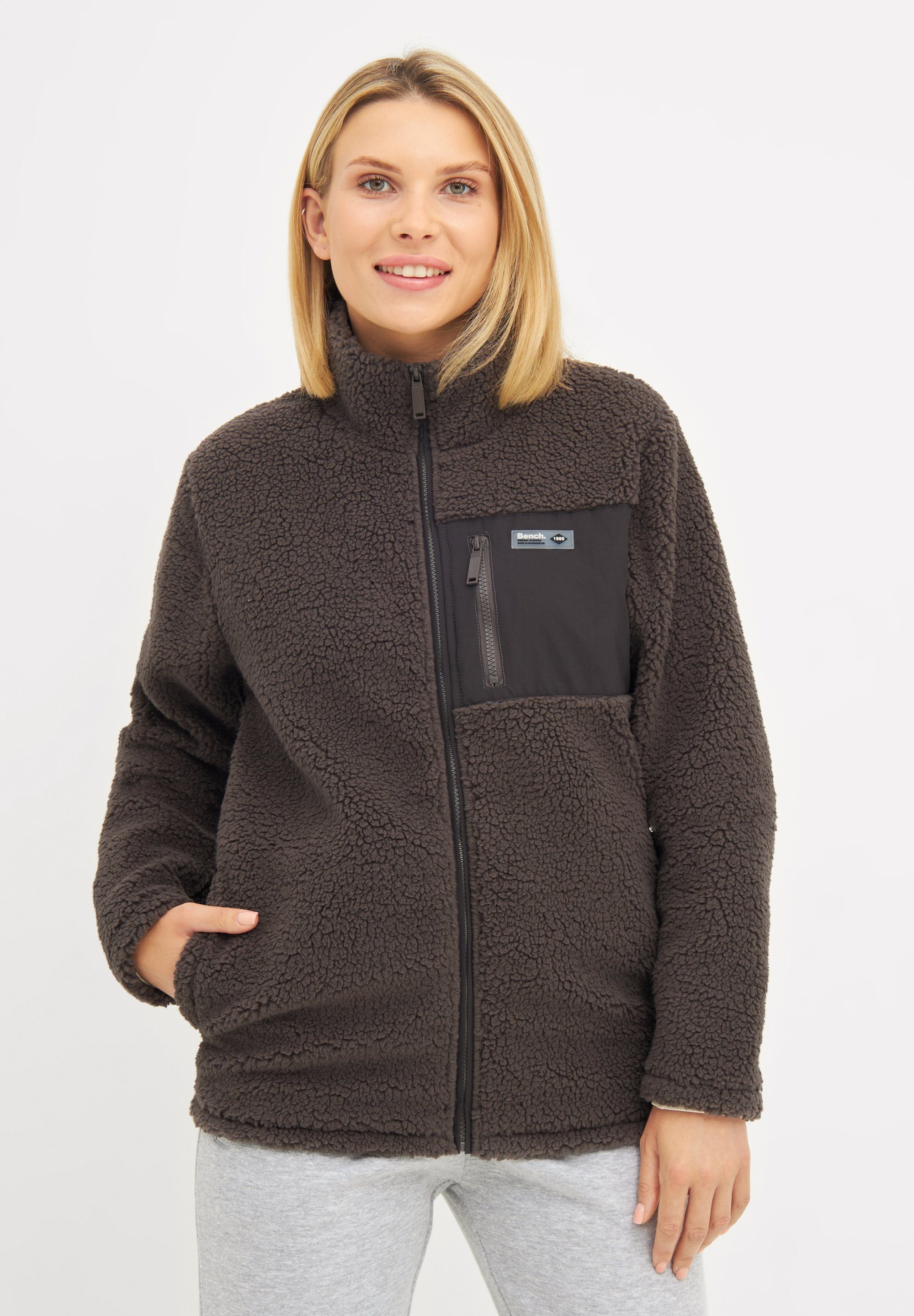 Bench. Fleecejacke HENSLEY Teddyjacke in kuschelig weicher Haptik