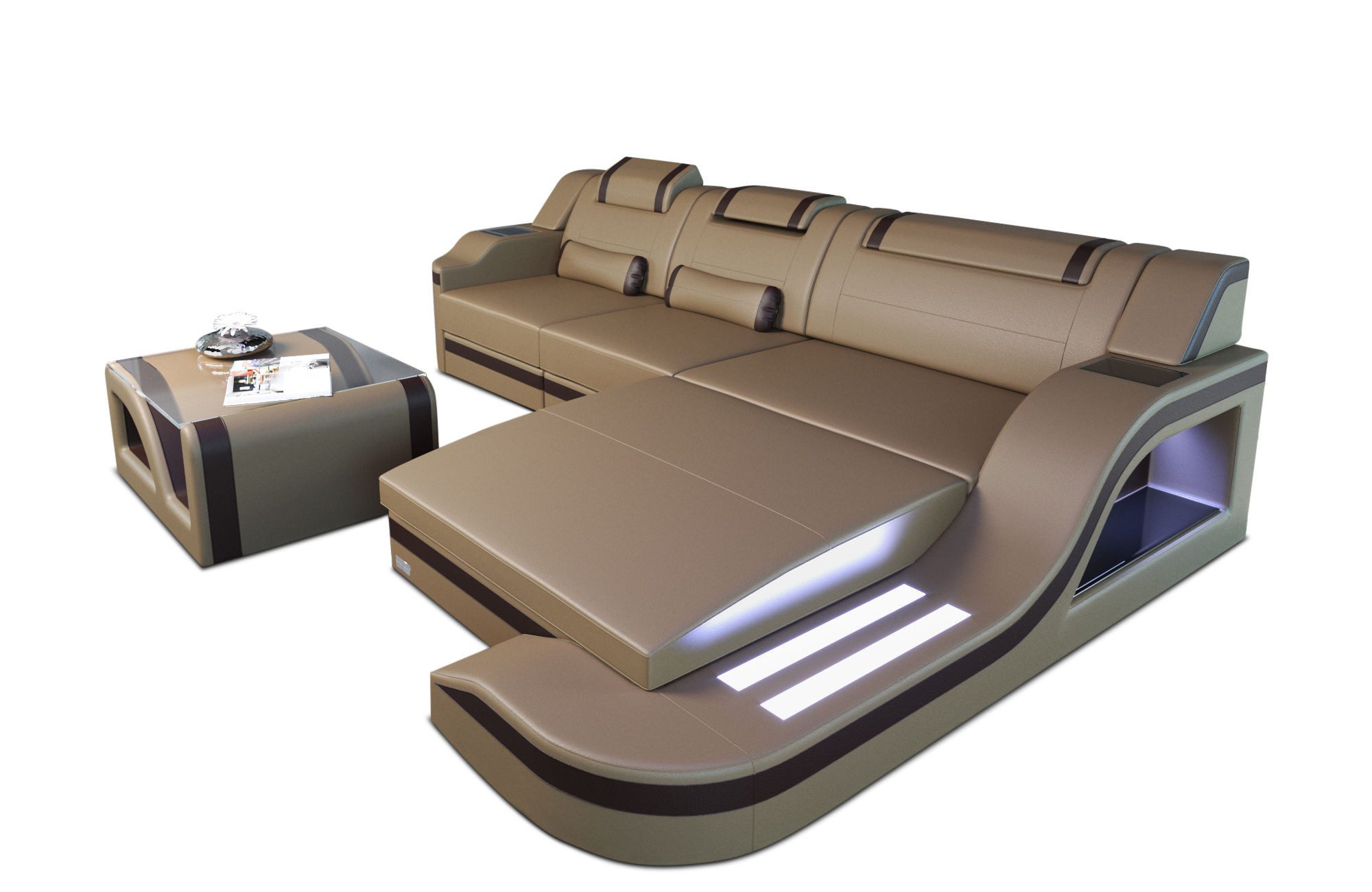 Sofa Dreams Ecksofa Ledersofa Palermo L günstig online kaufen