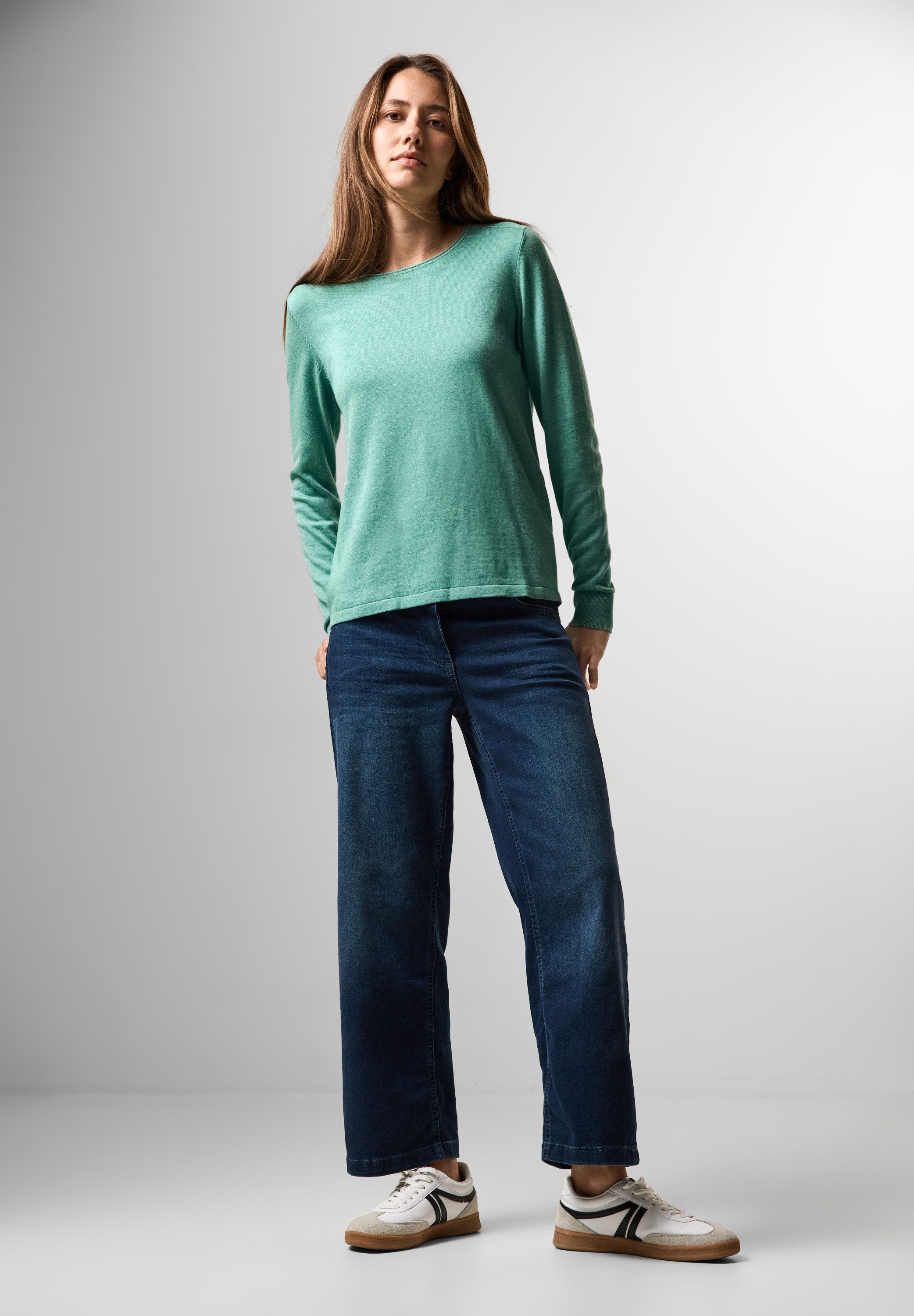 CECIL Strickpullover mit Rundhalsausschnitt