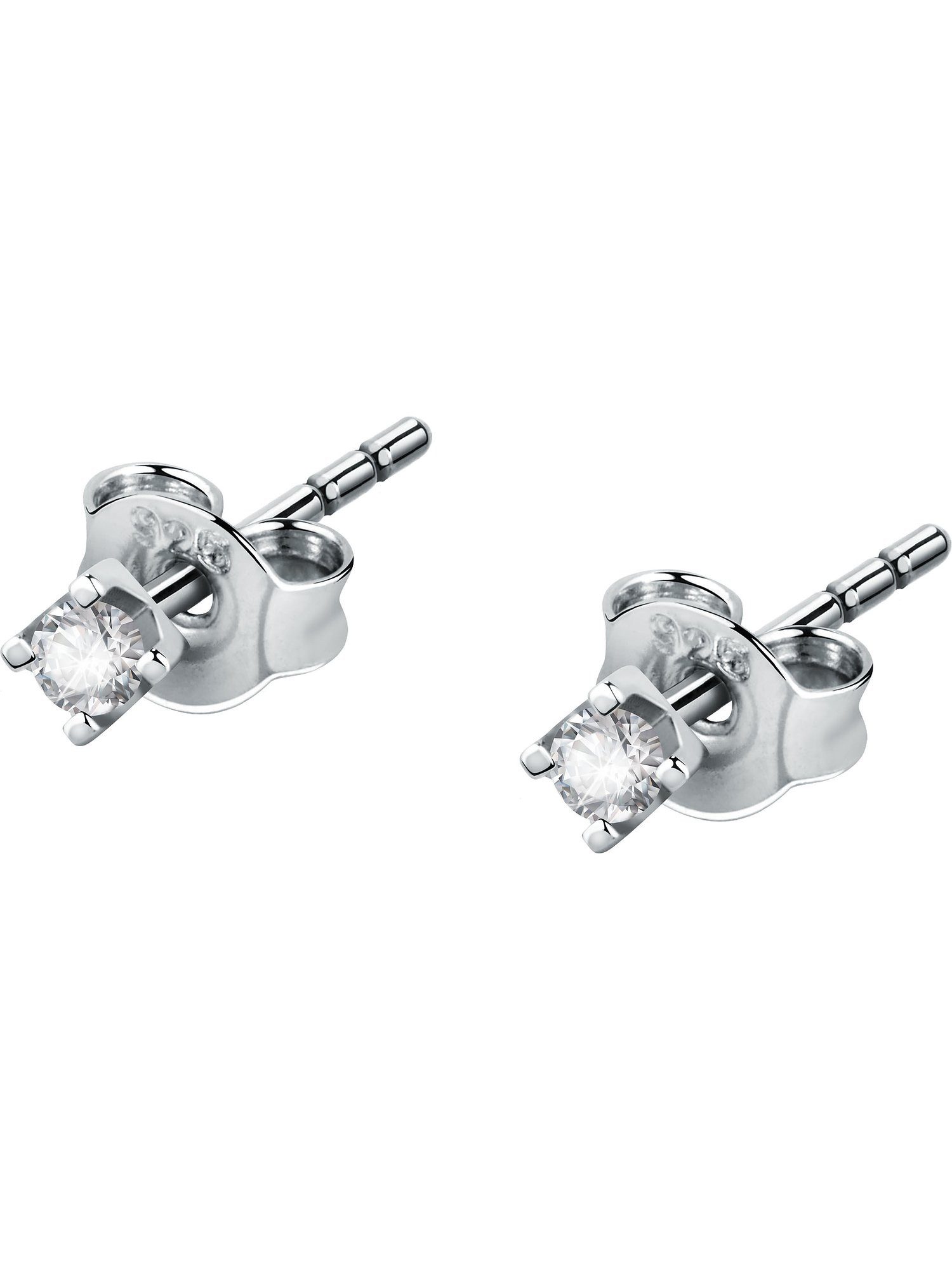 Paar Ohrstecker CHRIST Damen-Ohrstecker 375er Weißgold 2 Diamant