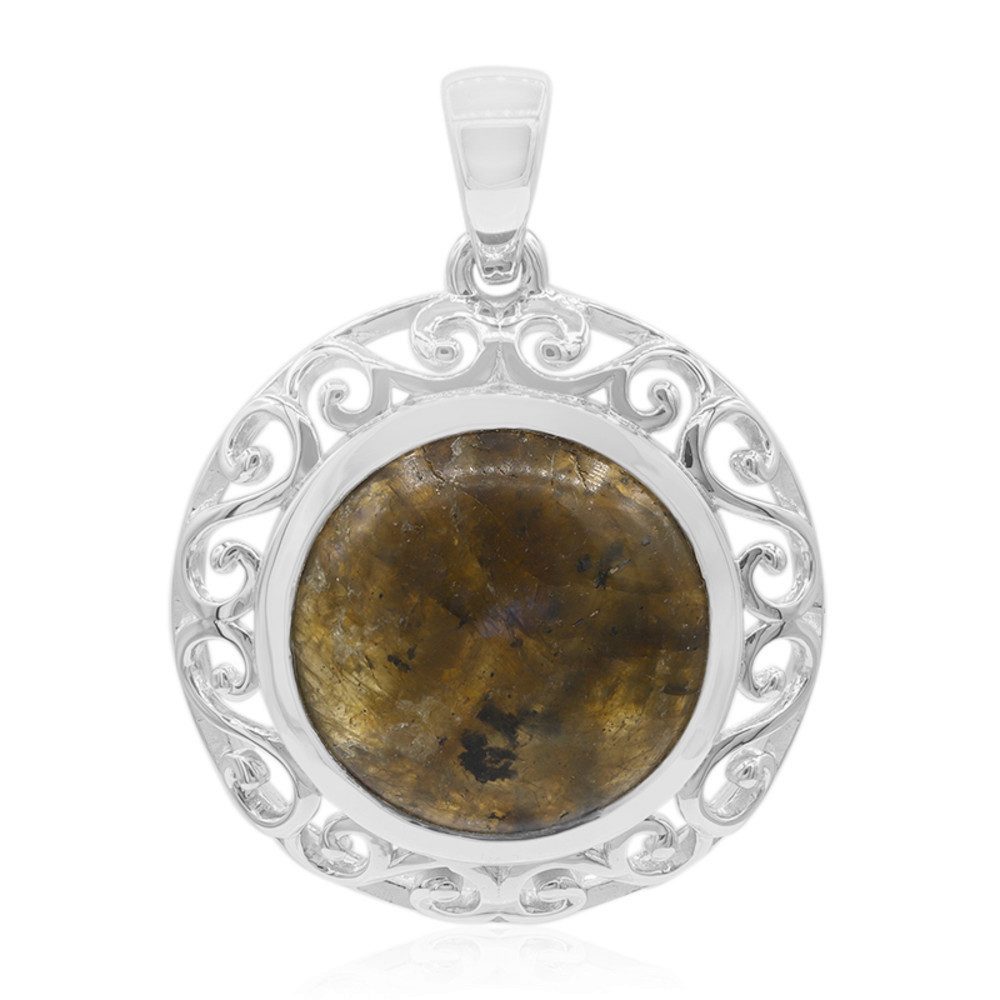 Cavill Kettenanhänger Cavill Silberanhänger 8,45 ct Labradorit Cabochon Madagaskar (1-tlg)
