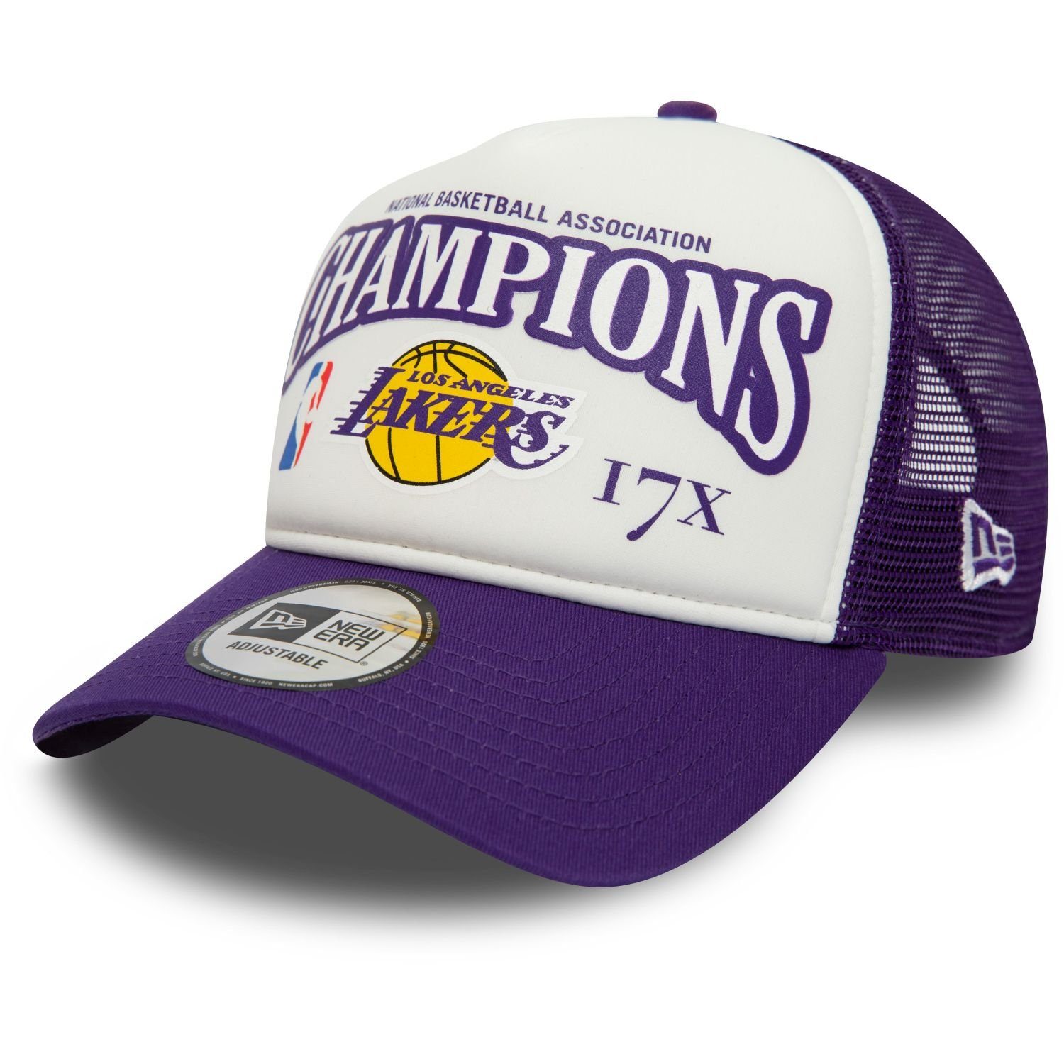 New Era Trucker Cap AFrame Trucker CHAMPIONS Los Angeles Lakers