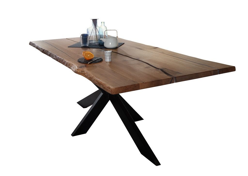 Esstisch Epoxidharz Tisch 220x100cm "Kiew" Wildeiche massiv