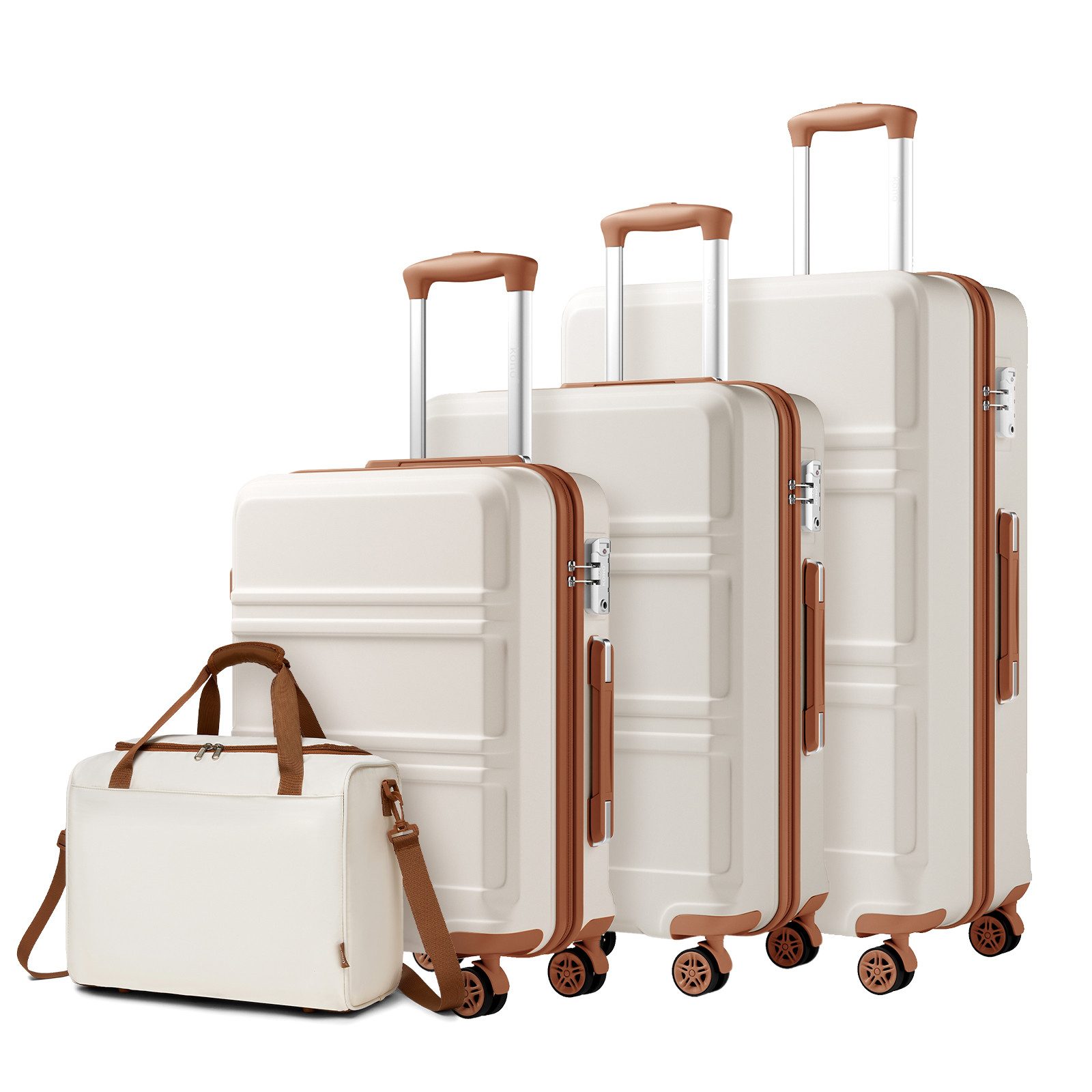 KONO Handgepäckkoffer und Taschen Set in verschiedenen Farben und Größen
