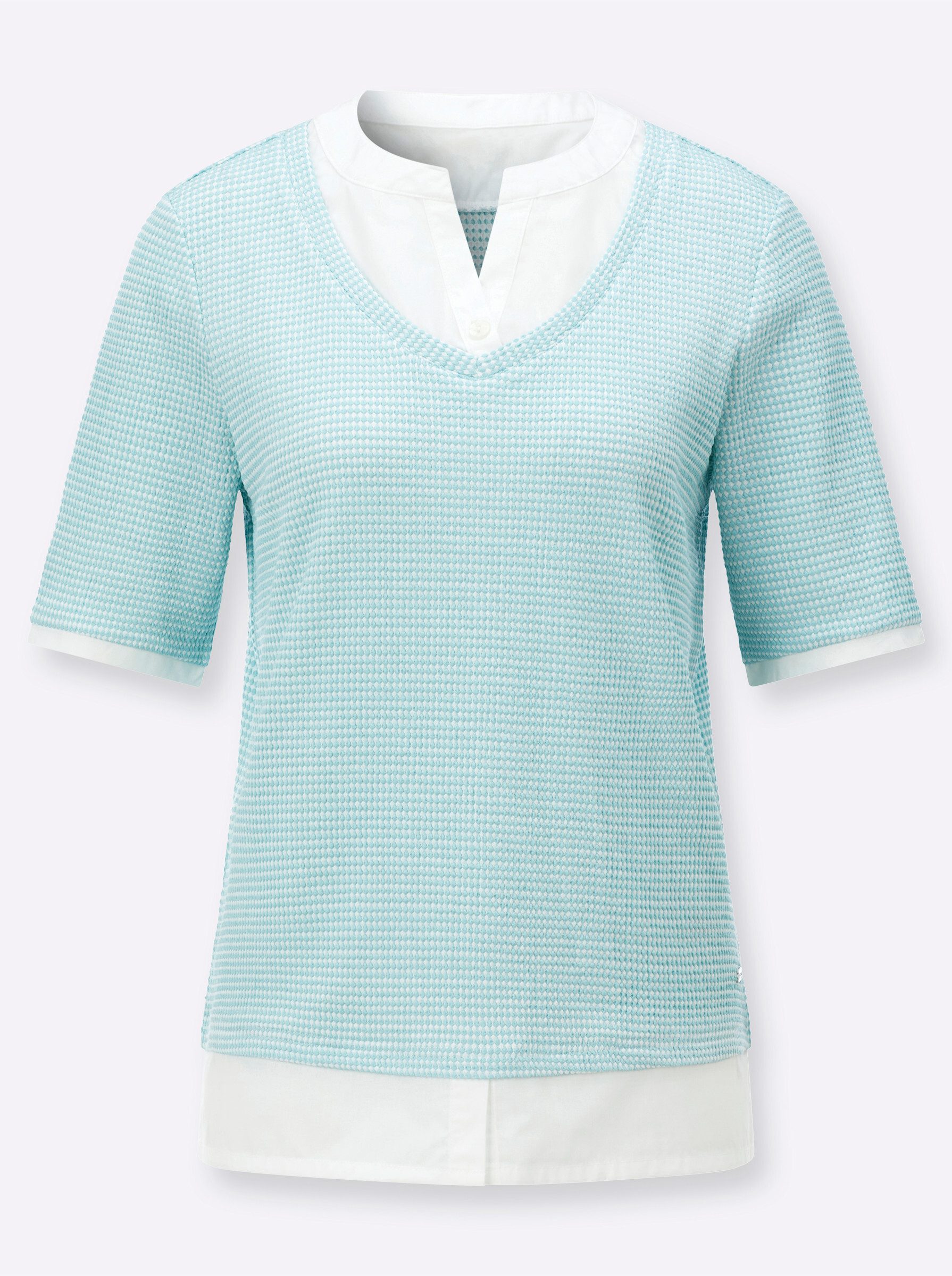 T-Shirt 2-in-1-Shirt Kurzarm
