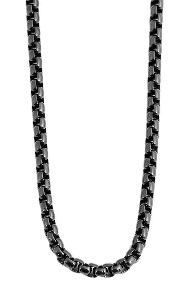 AKZENT Edelstahlkette Relesse schwarz Damen wasserfest günstig online kaufen