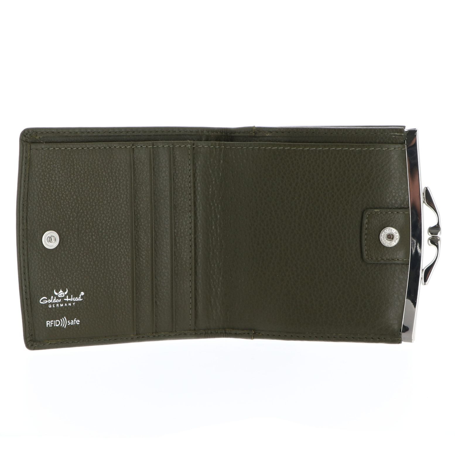 Golden Head Geldbörse French Coin Purse Wallet, aus echtem Rindsleder mit R günstig online kaufen