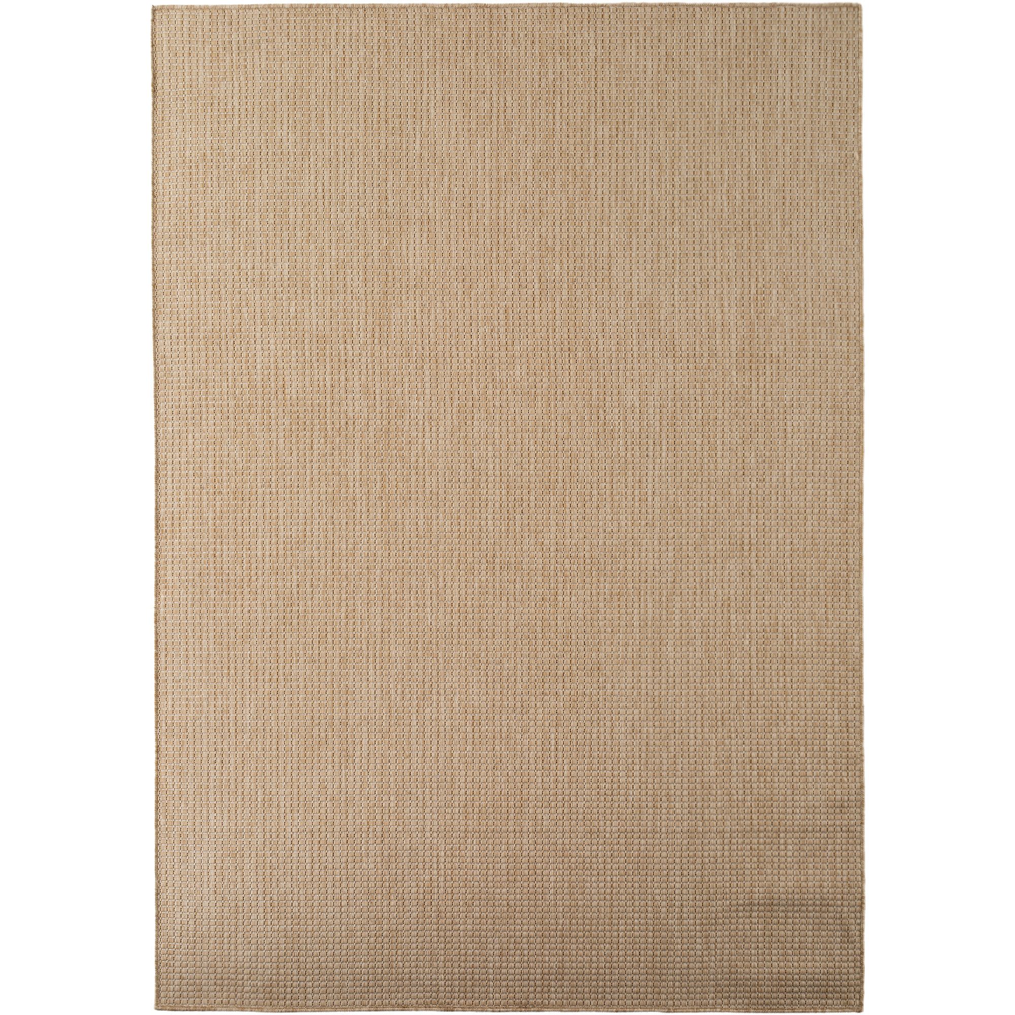Teppium Teppich Einfarbig, Rechteck, Höhe: 3 mm, Teppich Wetterfest Waschbar Balkon, Garten, Terrasse und Küchenteppich