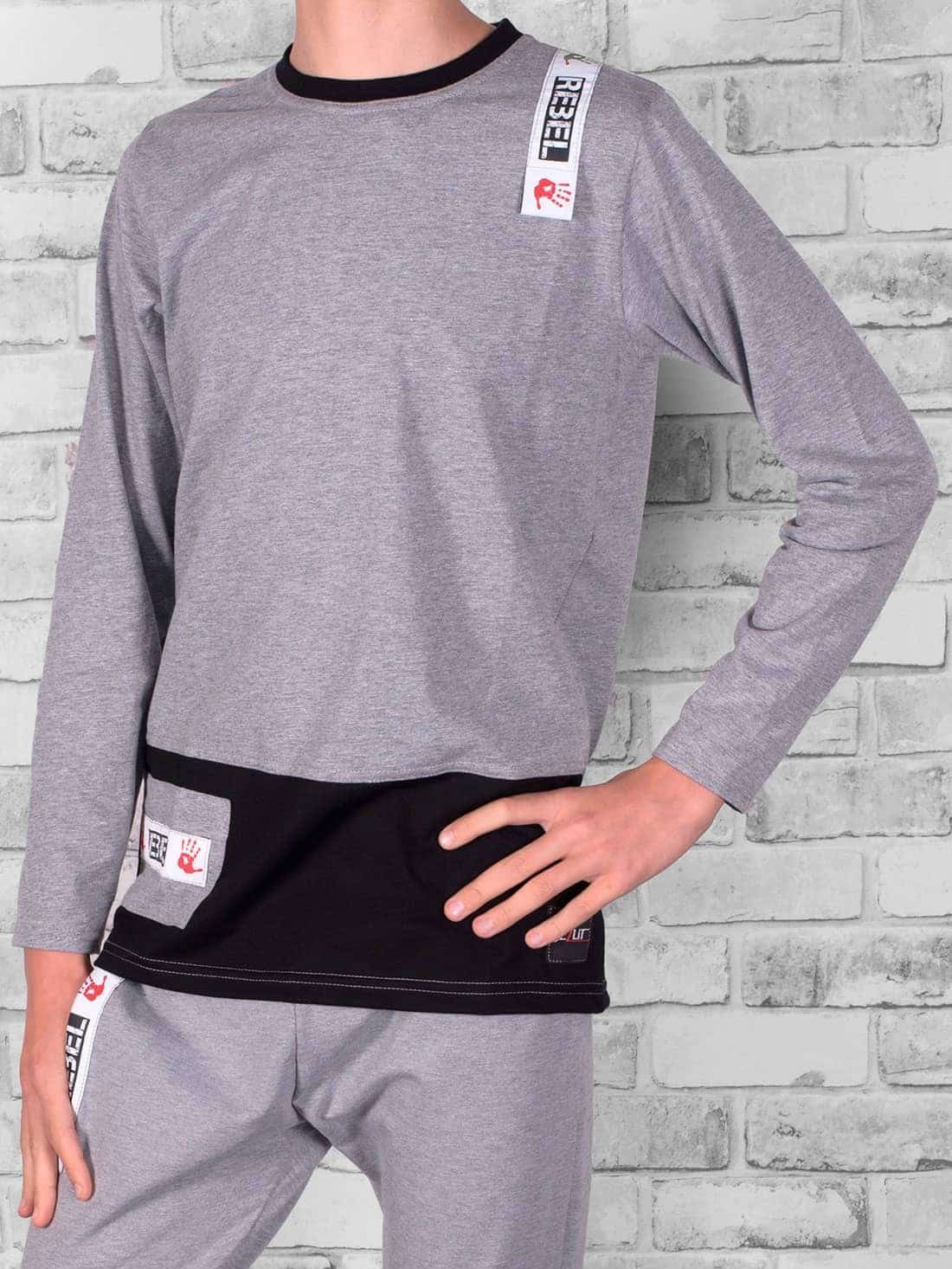 BEZLIT Langarmshirt Jungen Shirt Rundhals Rebel (1-tlg) sportlicher Schnitt