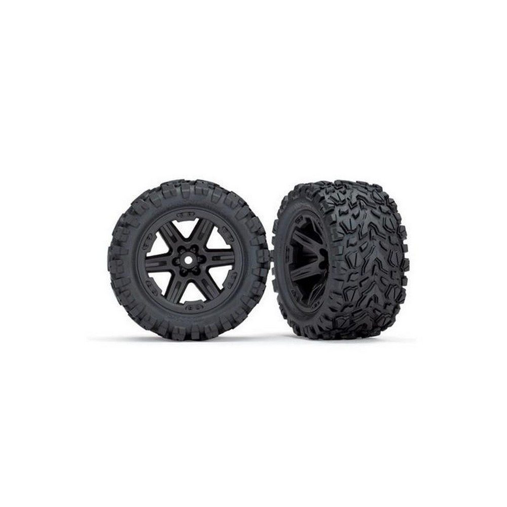 Modellbausatz 6774 Reifen & Felgen montiert 2.8 (2wd hinten) Felgen schwarz