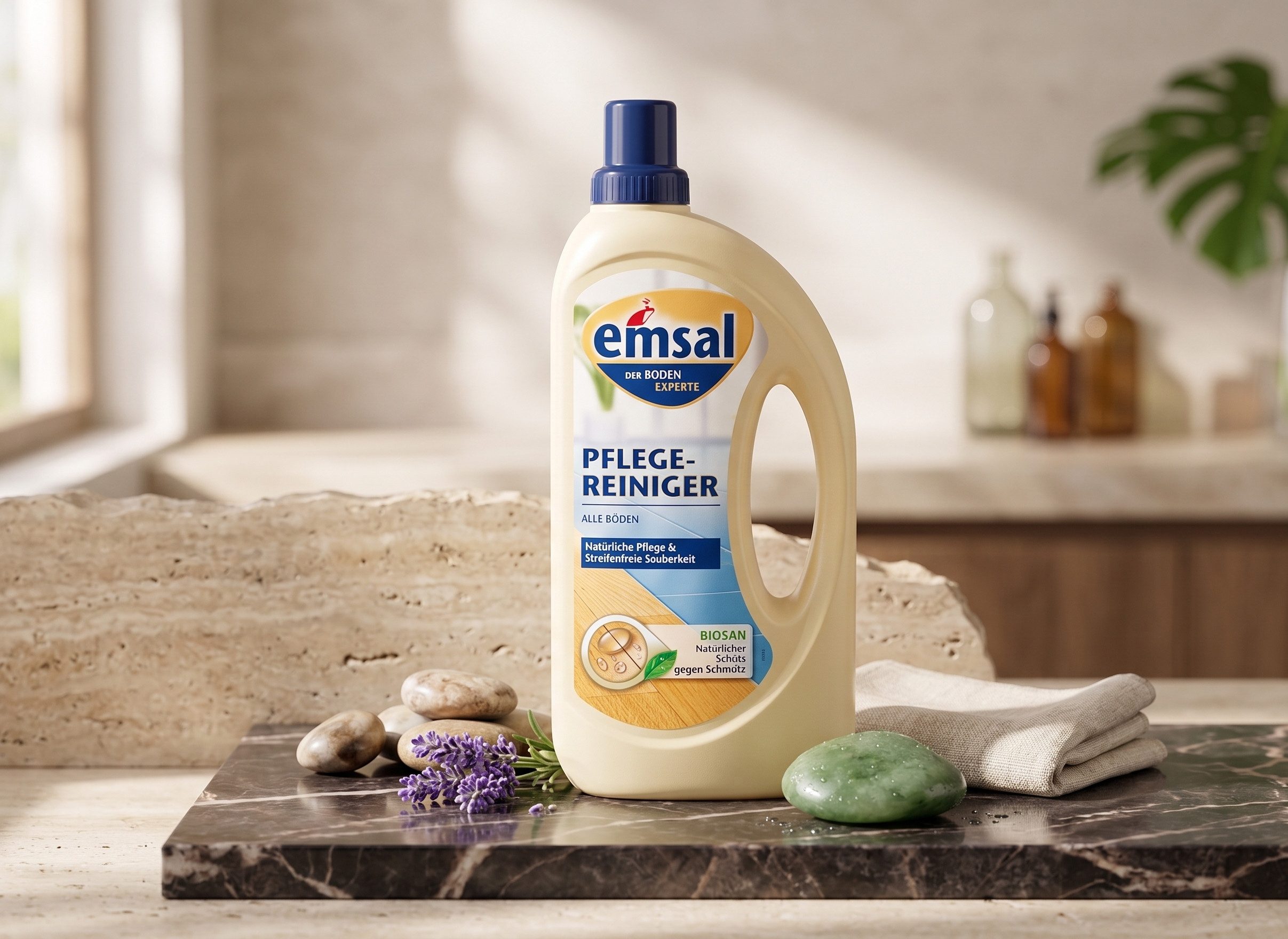 emsal Pflegereiniger für alle Böden, 1 l Pflegeset