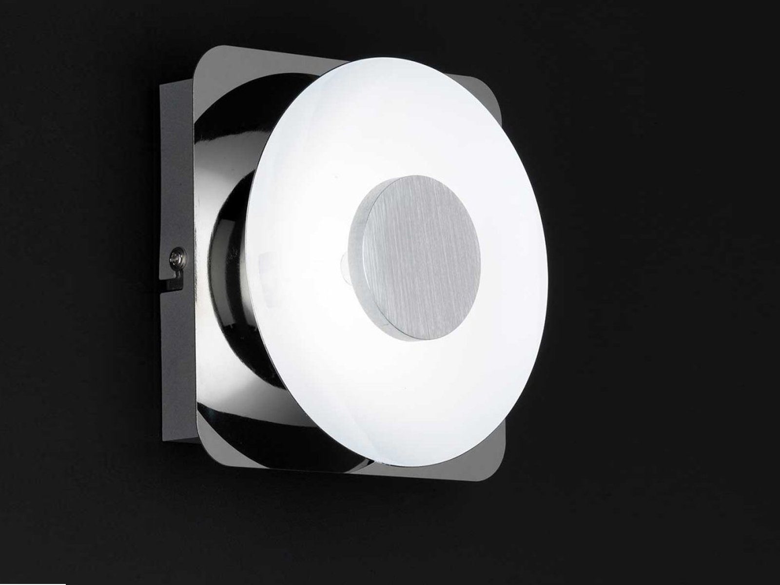 WOFI LED Wandleuchte, LED fest integriert, Warmweiß, innen, kleine Wand-Lampen flach Nachttisch Bett Treppenhaus, Höhe 14cm
