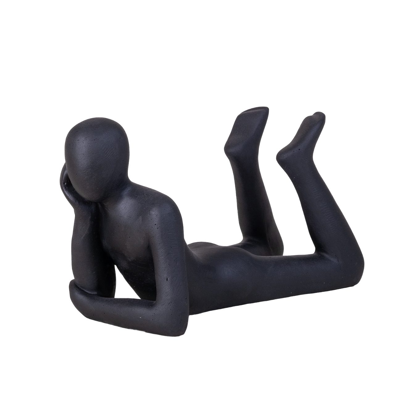 IDYL Dekofigur IDYL Moderne Skulptur Figur Sandsteinguss "Lying Man", Diese Figuren fallen auf durch ihre Schlichtheit und Eleganz