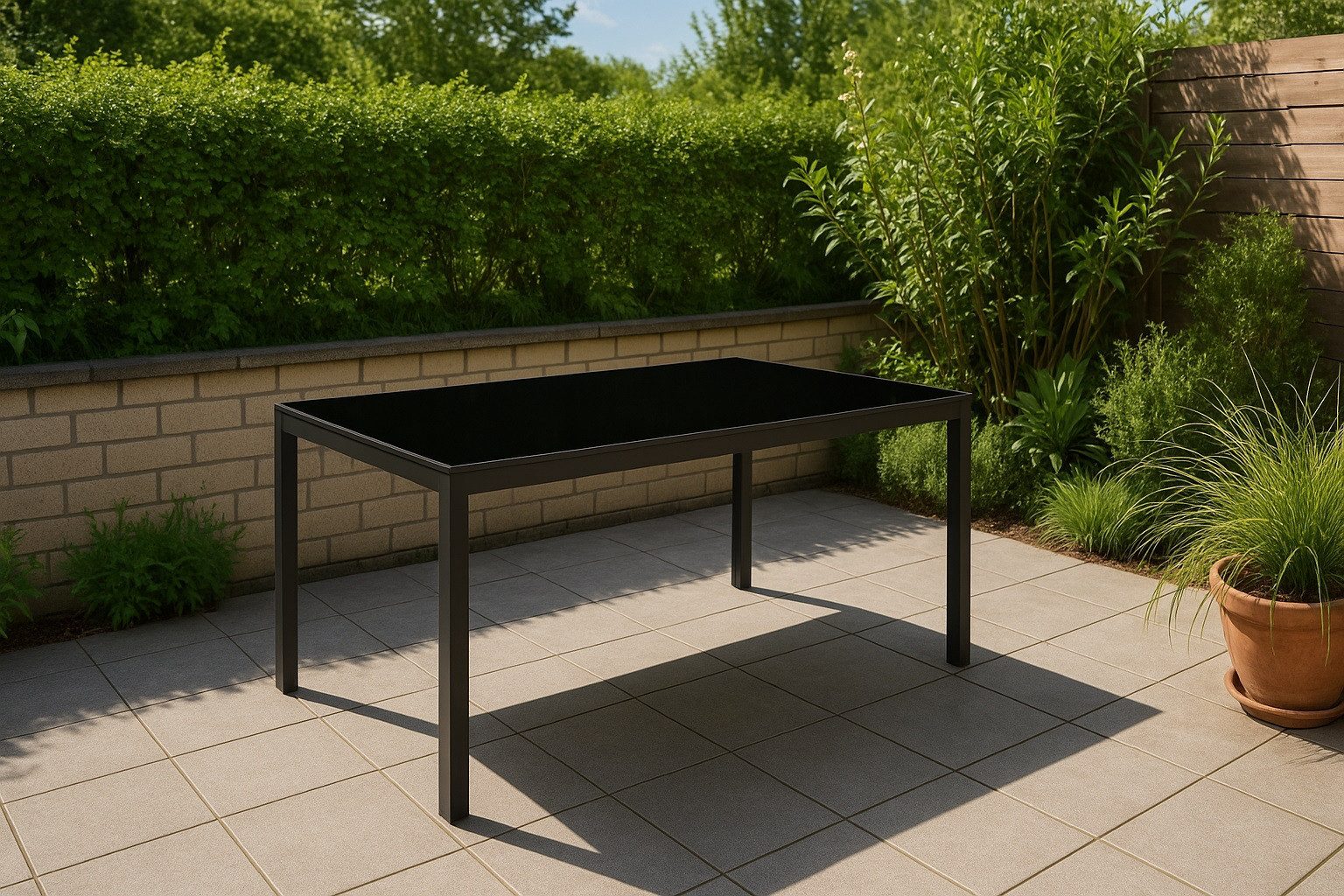 Bel-Sol Gartentisch Milan Esstisch 160x90 cm günstig online kaufen
