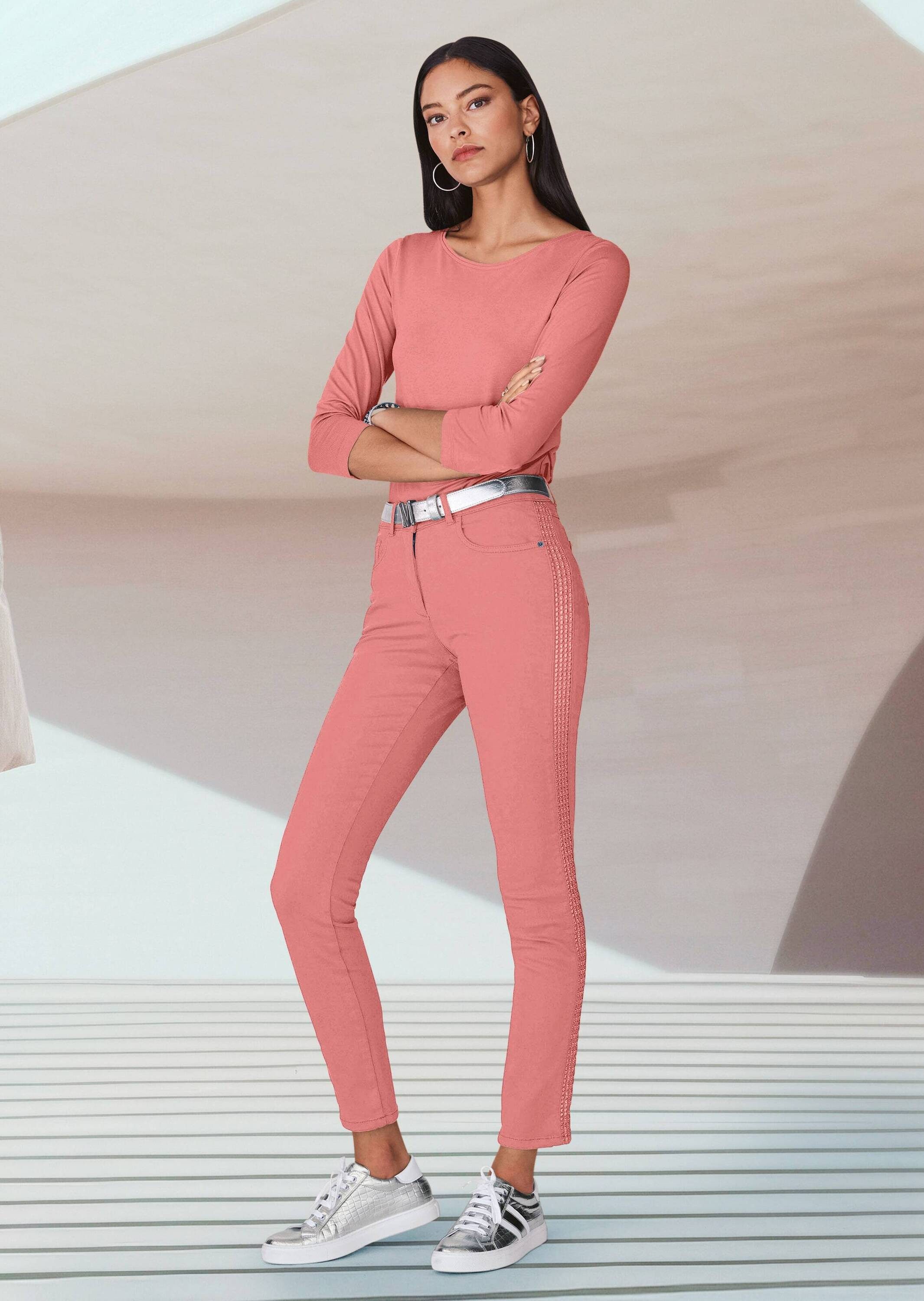 MADELEINE 3/4-Arm-Shirt Halbarm Viskose-Oberteil für Damen günstig online kaufen