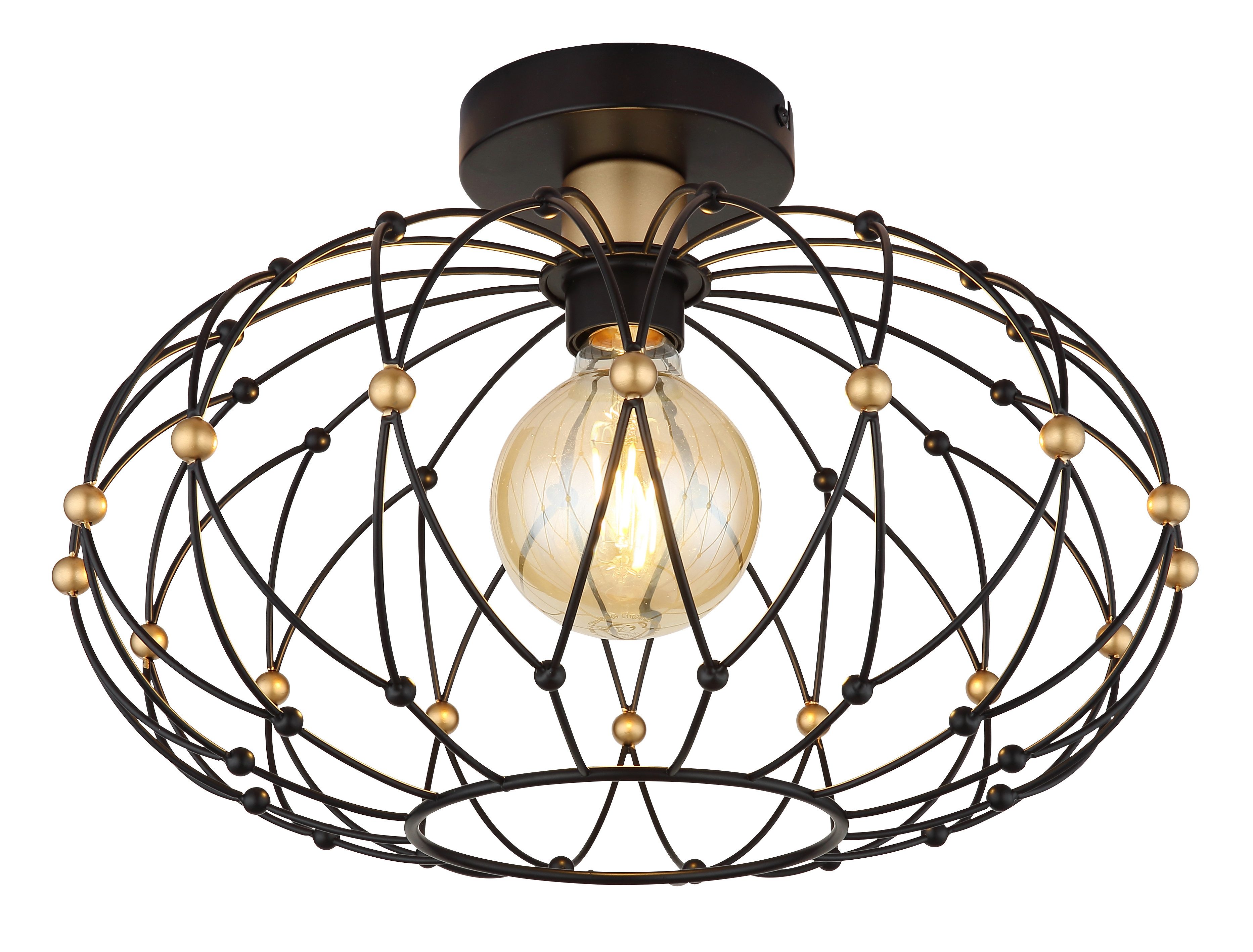 GLOBO LIGHTING Deckenleuchte GREYS, ohne Leuchtmittel, Deckenlampe Wohnzimmer-Leuchte Schlafzimmer-Leuchte Flur Küche