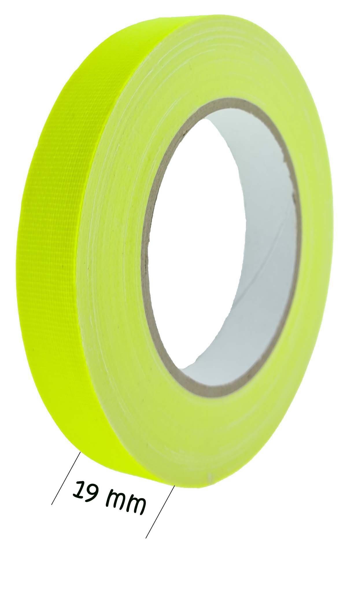 varivendo Klebeband Klebeband 25m Gewebeband neon-gelb günstig online kaufen