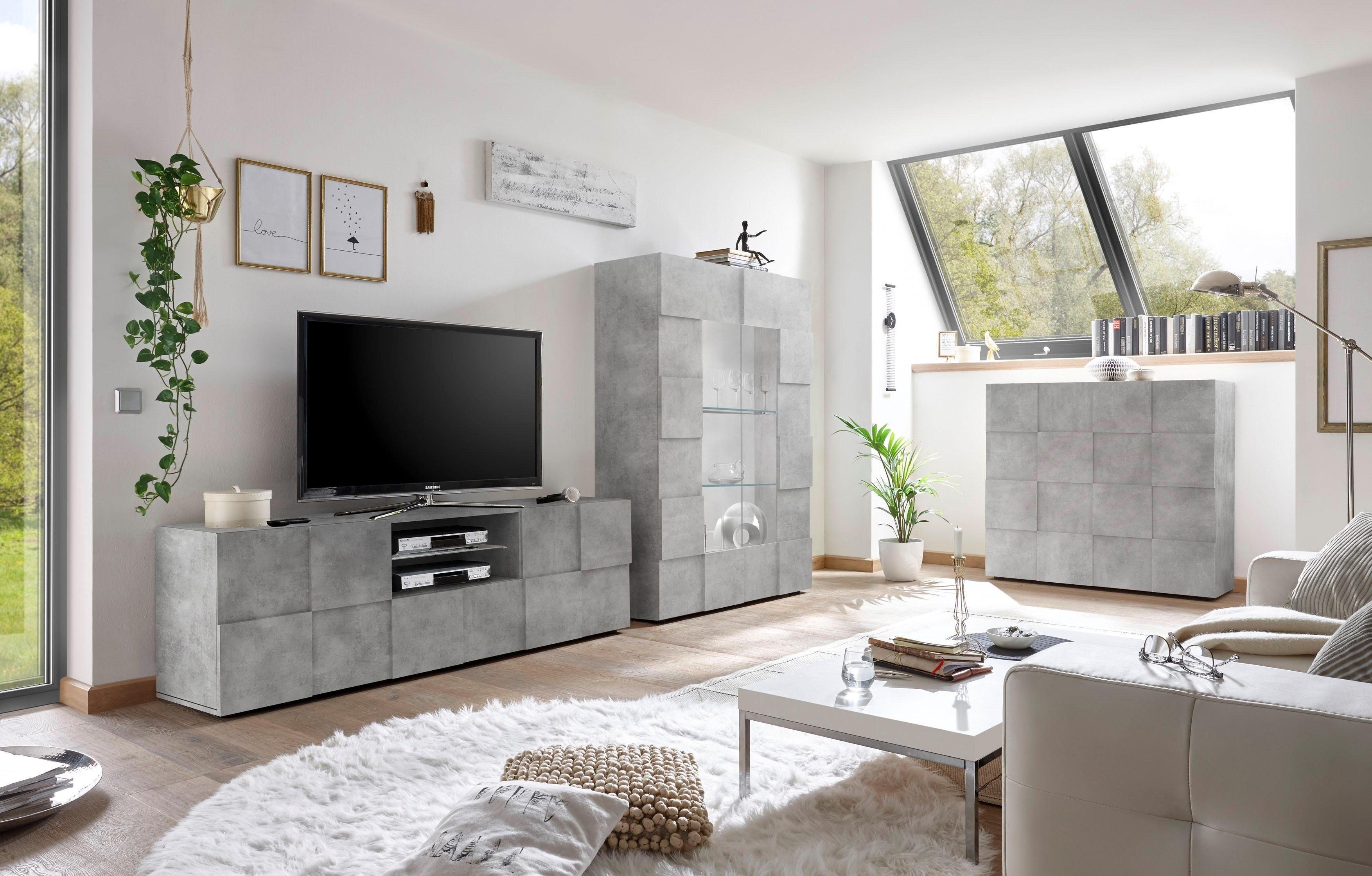INOSIGN Lowboard "Dama Breite 181 cm, TV-Board 2 Türen, 1 Schubkasten, TV-S günstig online kaufen