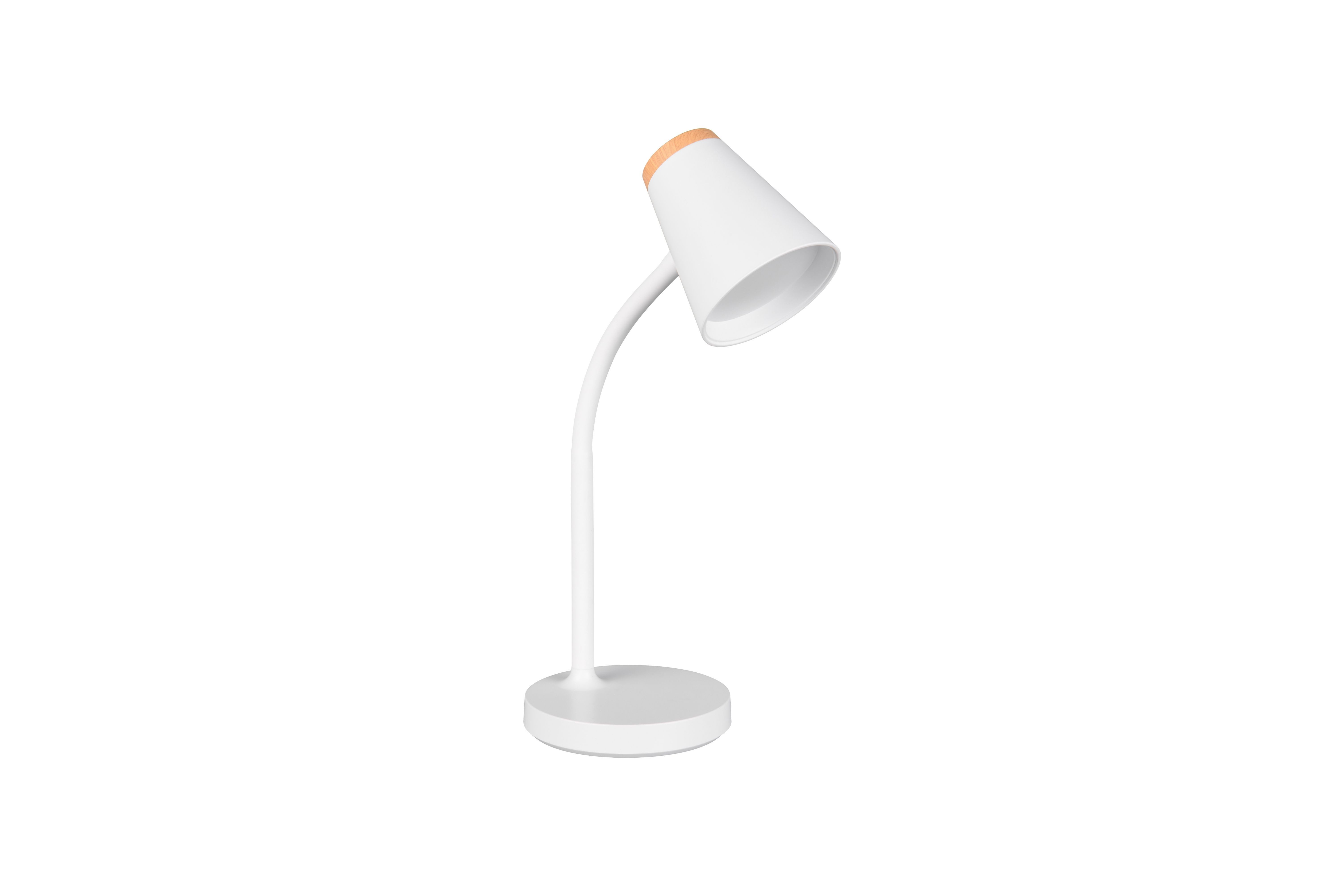 lightling LED Tischleuchte Quincy, flexibel schwenkbar, LED fest integriert, warmweiße Lichtfarbe, inkl. Ein- und Ausschalter, aus hochwertigem Metall