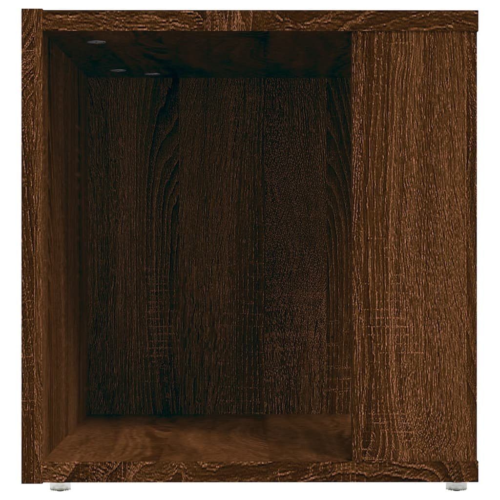 furnicato Beistelltisch Holzwerkstoff 33x33x34,5 Braun Eichen-Optik (1-St) cm