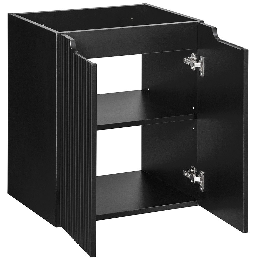 Lomadox Waschbeckenschrank NEWPORT-56-BLACK 50cm Waschbeckenschrank in schw günstig online kaufen