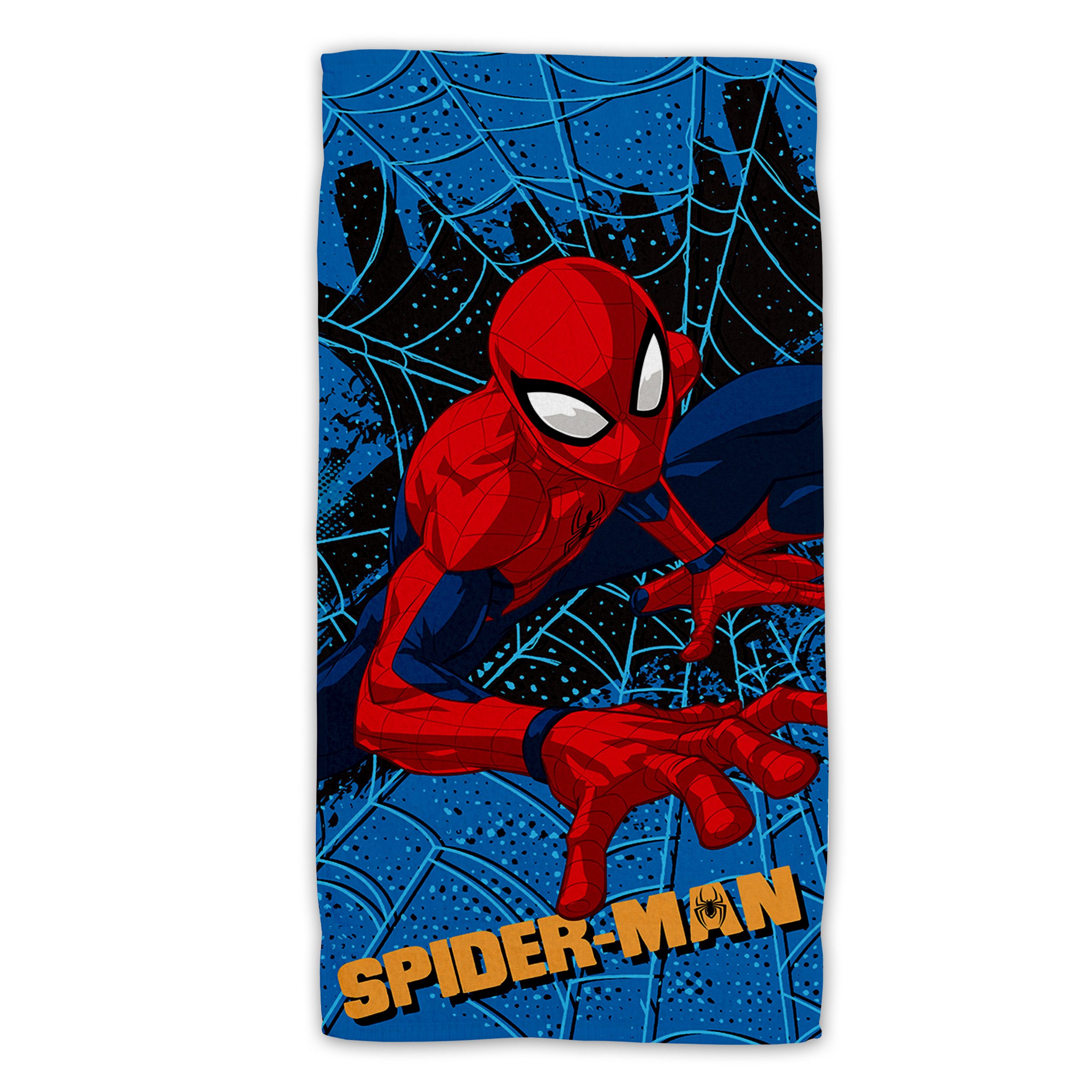 Spiderman Strandtuch Weiches Polyester Badetuch 140x70 cm für Kinder