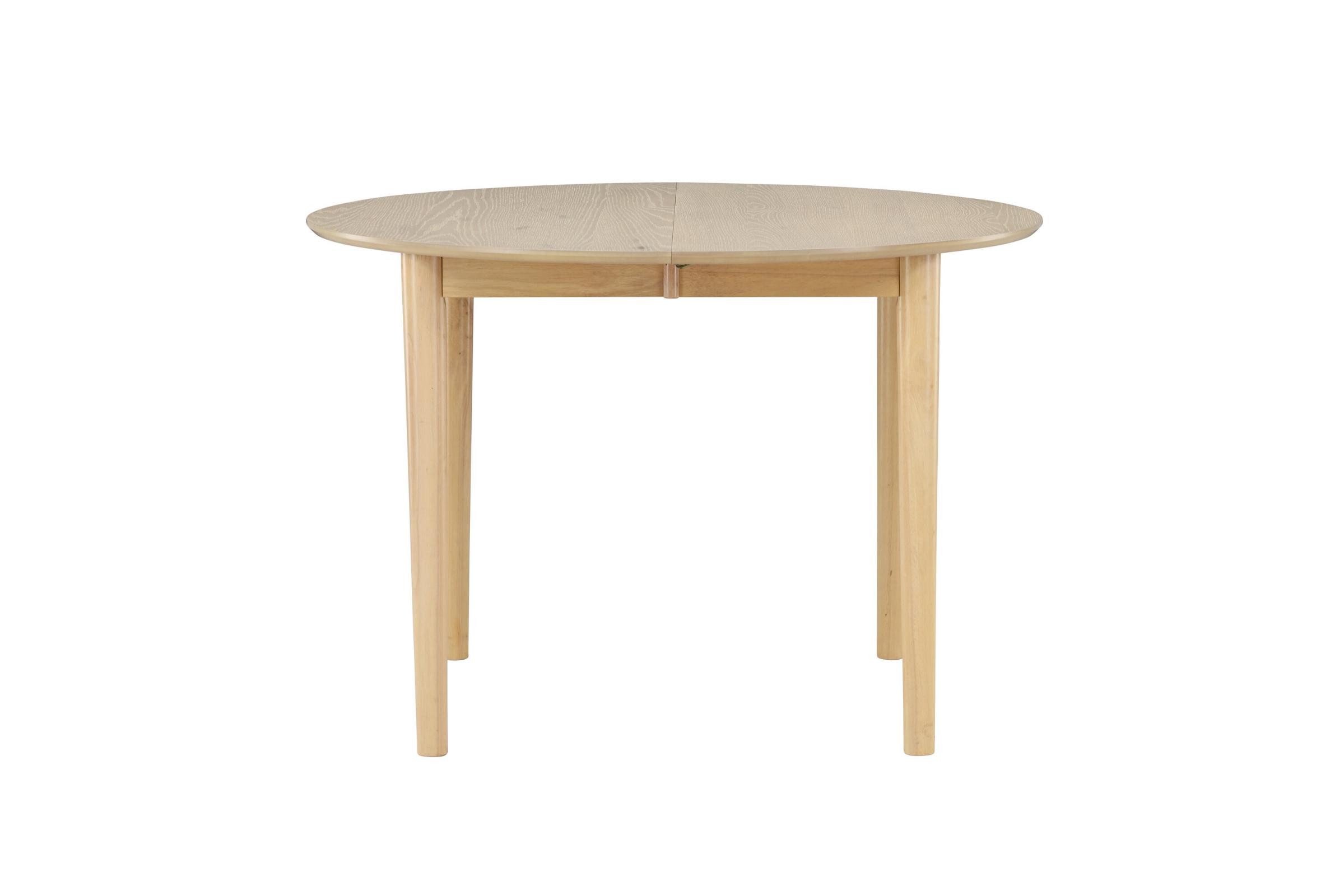 Venture Home Esstisch Gilda Esstisch Ø110/150 cm mit Auszug Natur. (1-St)