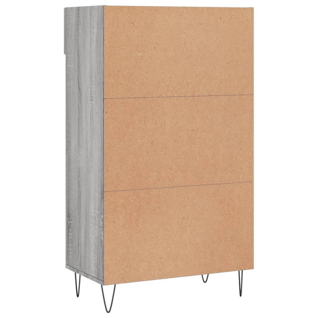 vidaXL Kleiderschrank Holzwerkstoff cm (1-St) Sonoma 60x35x105 Grau Schuhschrank