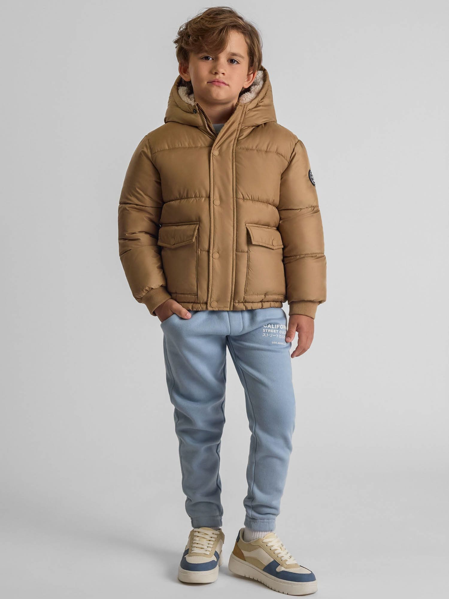 Winterjacke Steppjacke mit fester Kapuze (9m-8y)