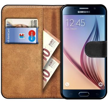 CoolGadget Handyhülle Book Case Handy Tasche für Samsung Galaxy S6 Edge Plus 5,7 Zoll, Hülle Klapphülle Flip Cover für Samsung S6 Edge+ Schutzhülle stoßfest