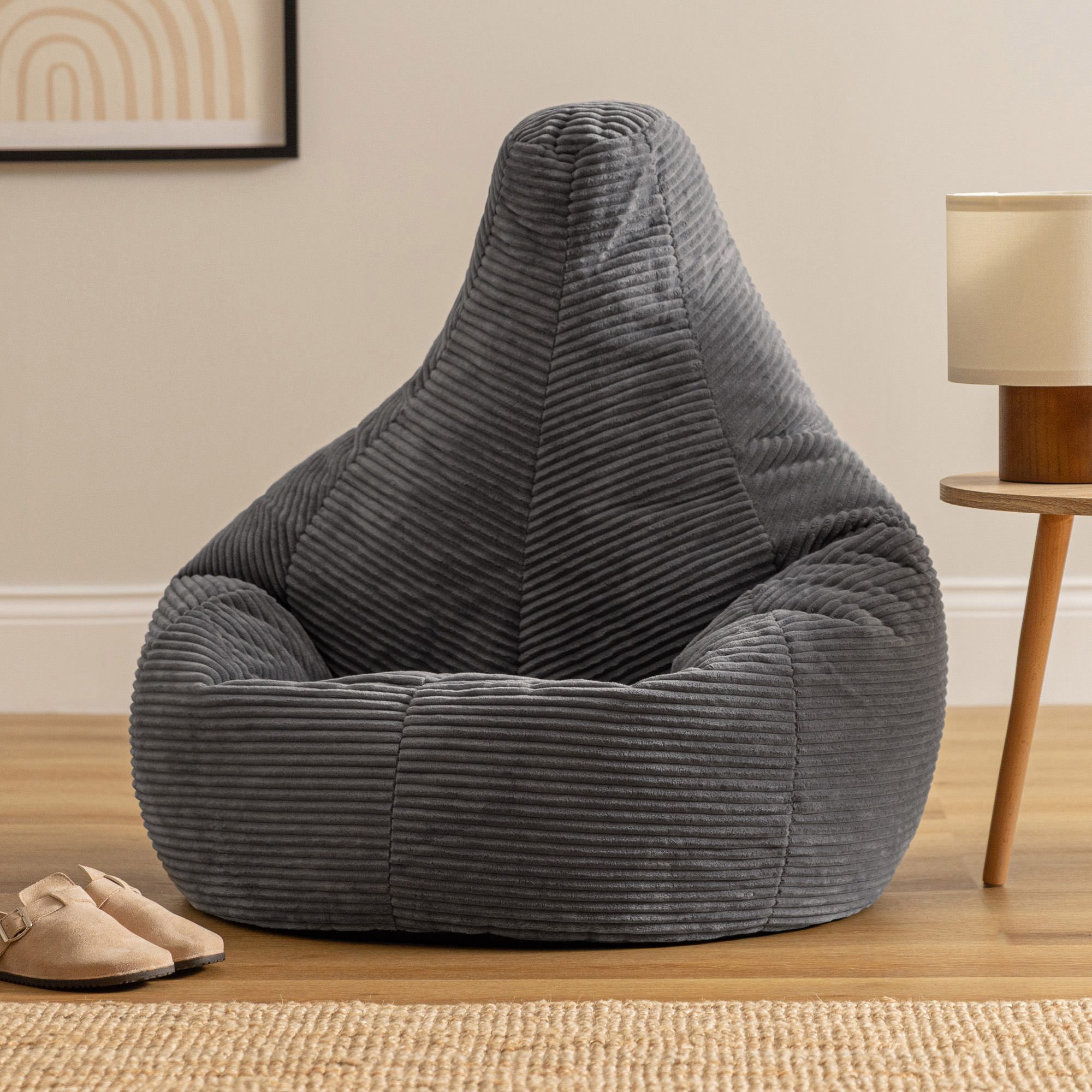 icon Sitzsack Sessel mit Rückenlehne aus Cord „Dalton“, Sitzsack XXL, Gaming Sitzsack, Made in Germany, Erwachsene & Kinder – Bild 3 von 5