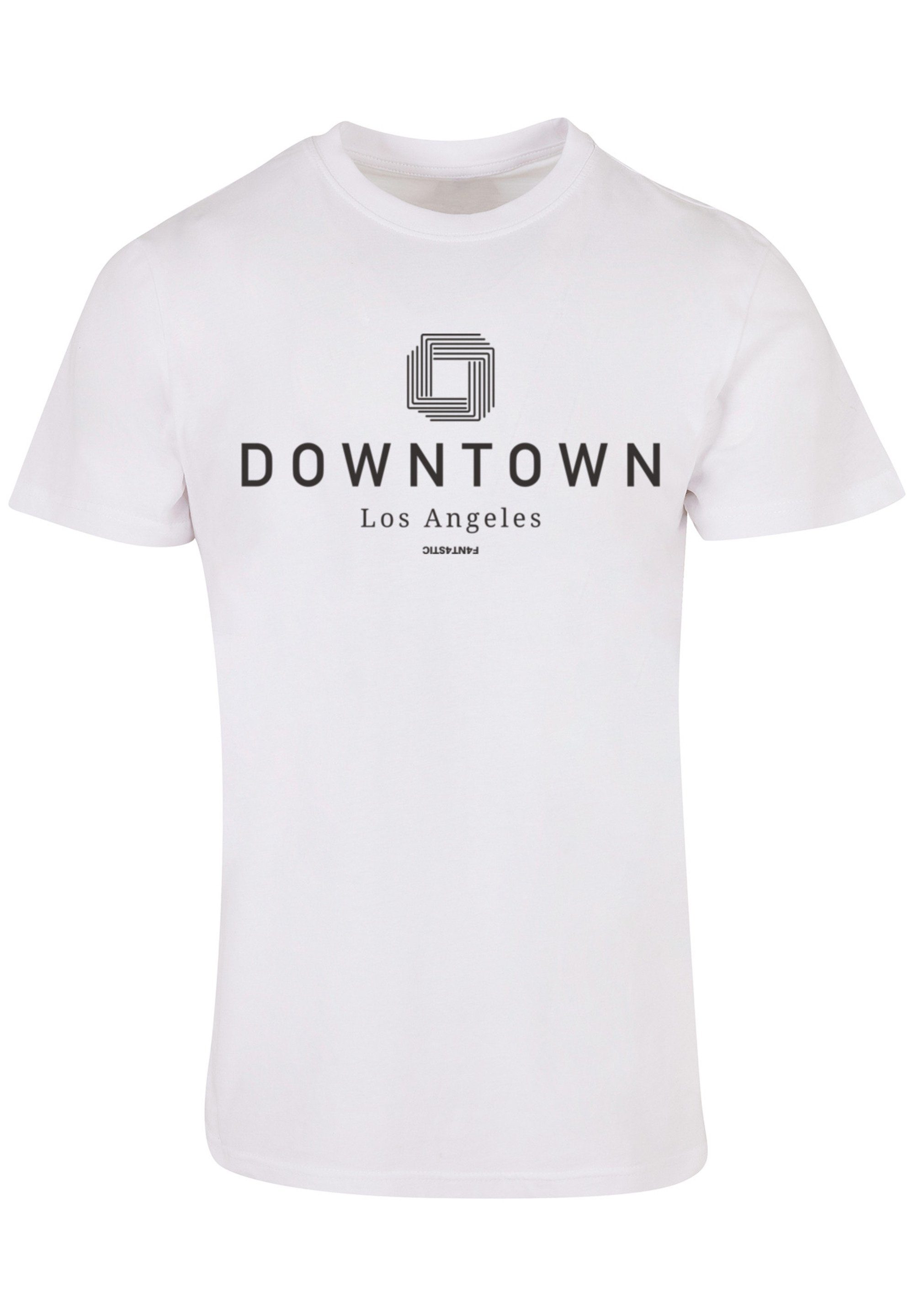 LA Downtown weiß UNISEX TEE T-Shirt F4NT4STIC Print