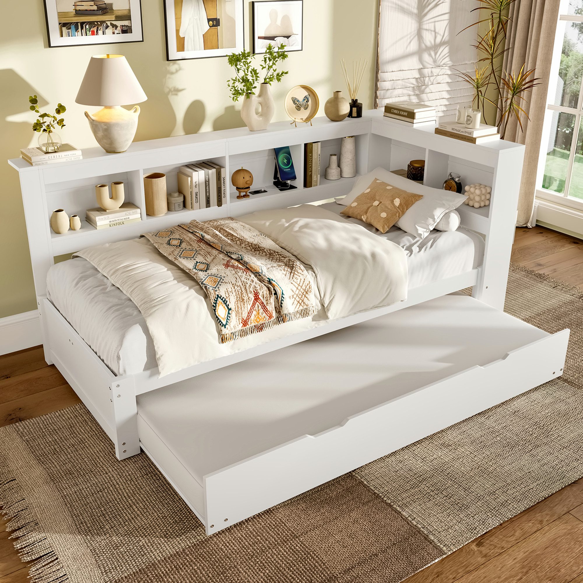 Ulife Daybett Schlafsofa, Tagesbett mit Steckdose und 2 USB-Anschlüssen, Ki günstig online kaufen