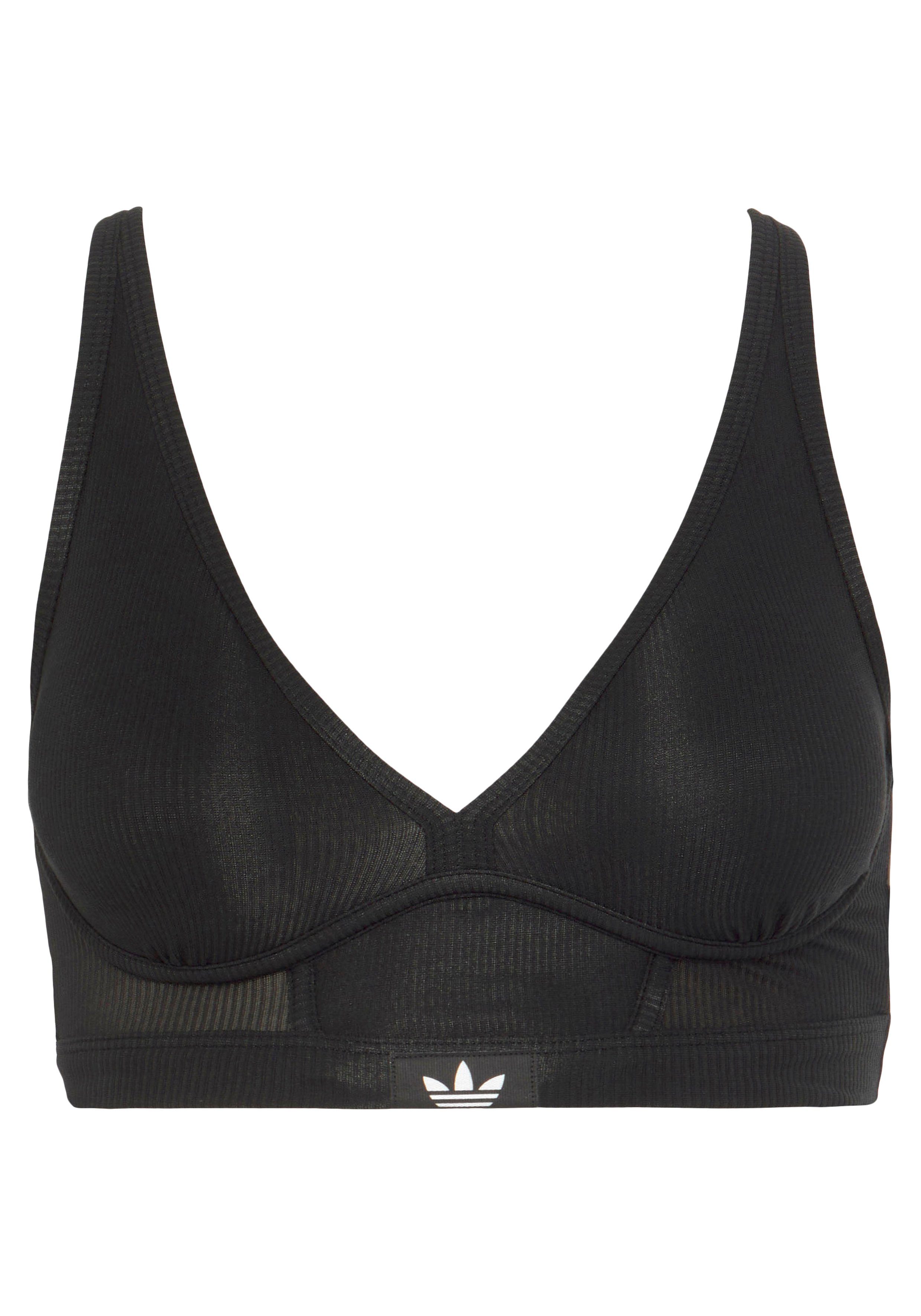 adidas Originals Bustier Flex Ribbed Cotton extra weiches Gefühl auf der Haut, reibungsfrei und pillingresistent