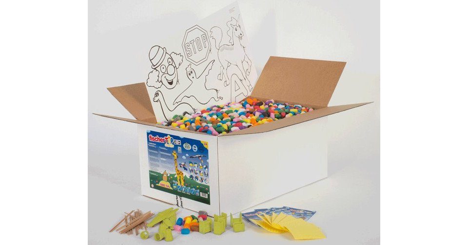 fischertechnik Fischertechnik 49114 - fischerTiP creativ Box XXL, Bastelset für Ki... Konstruktions-Spielset